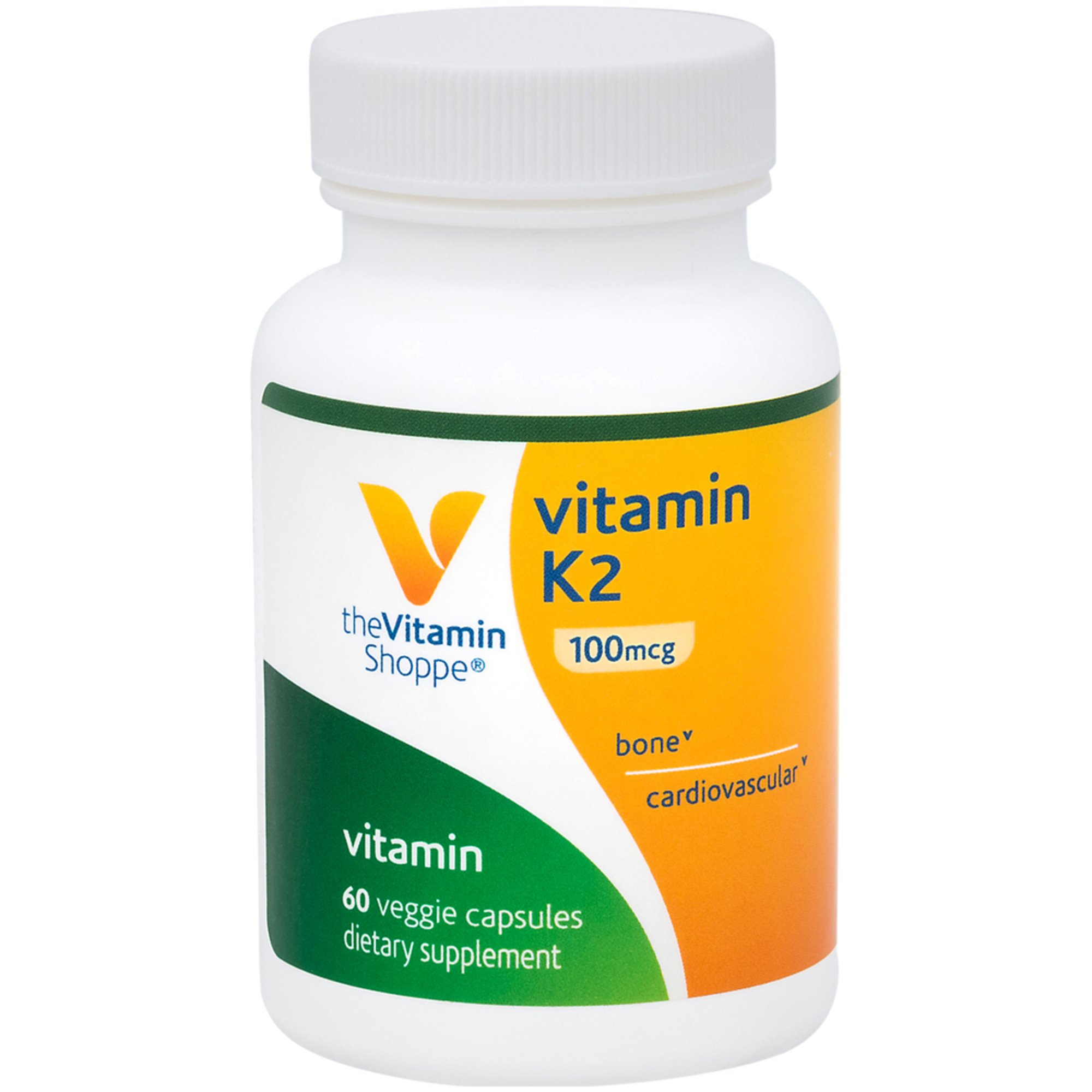The Vitamin Shoppe Vitamin K2 100 Mcg 60 Vegetarian Capsules Letters