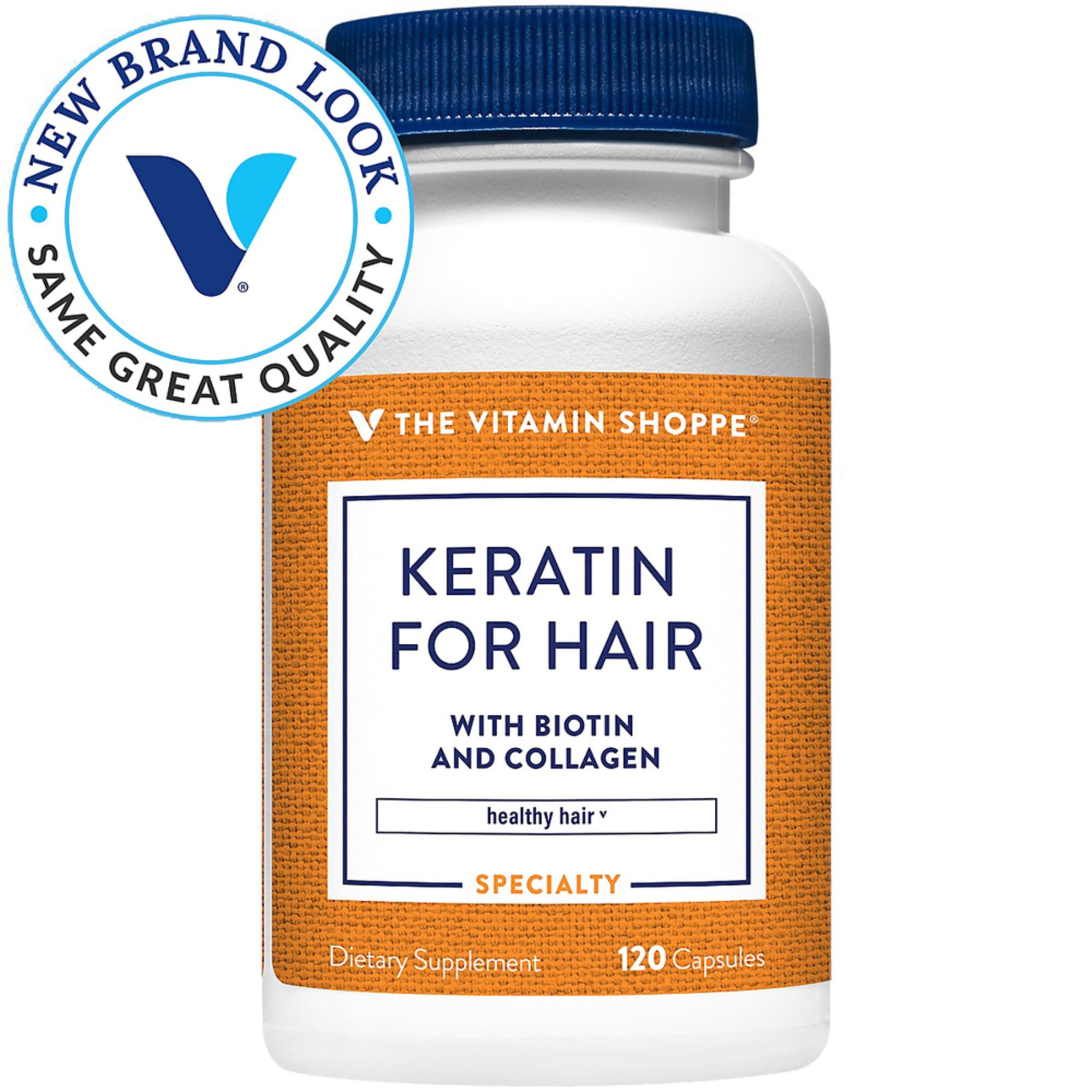 The Vitamin Shoppe Keratin For Hair With Biotin And Collagen 120