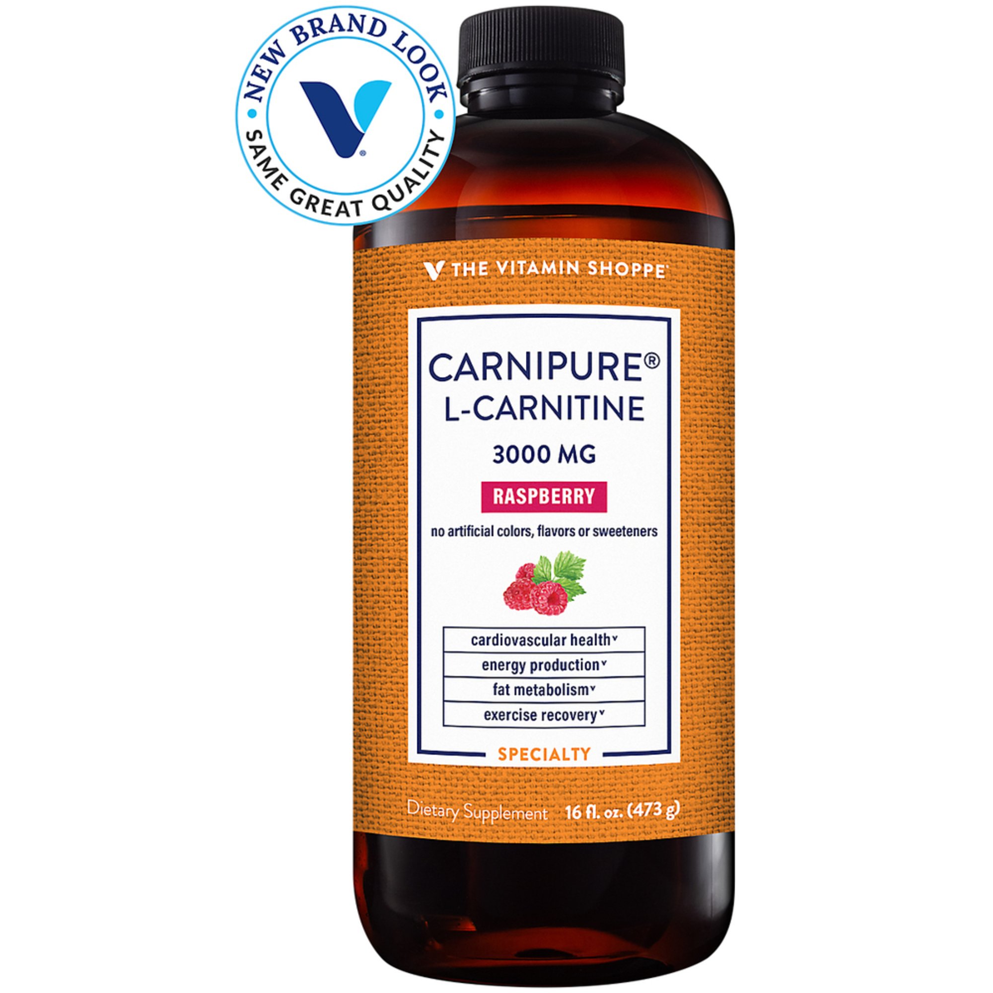 The Vitamin Shoppe Carnipure Lcarnitine Amino Acid 3,000 Mg Raspberry