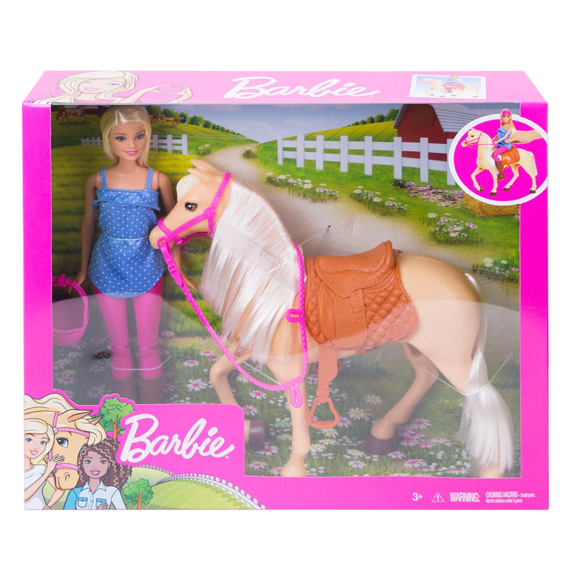 barbie horse riding doll