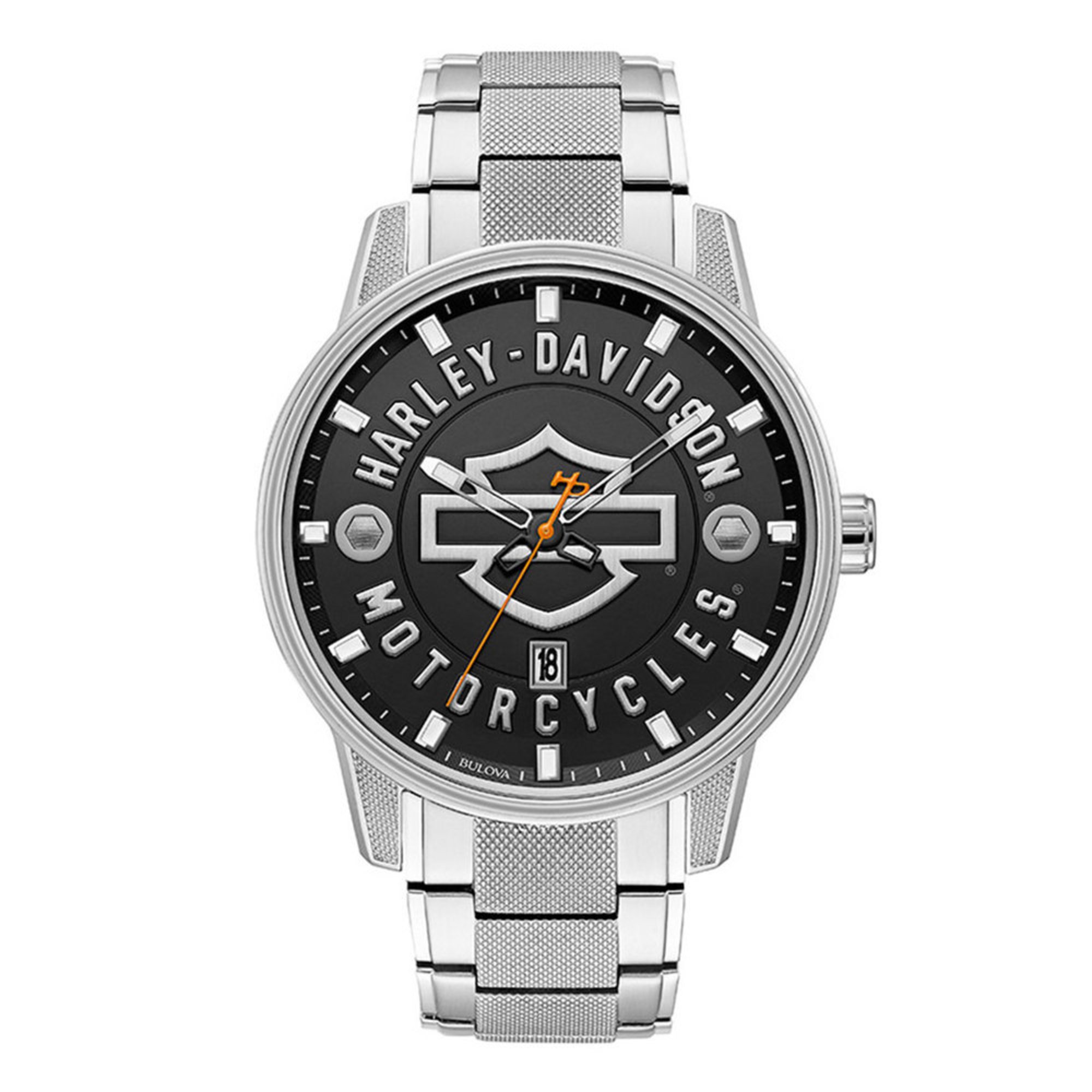 Harley-davidson® Men's Open Bar & Shield® Stainless Steel ...