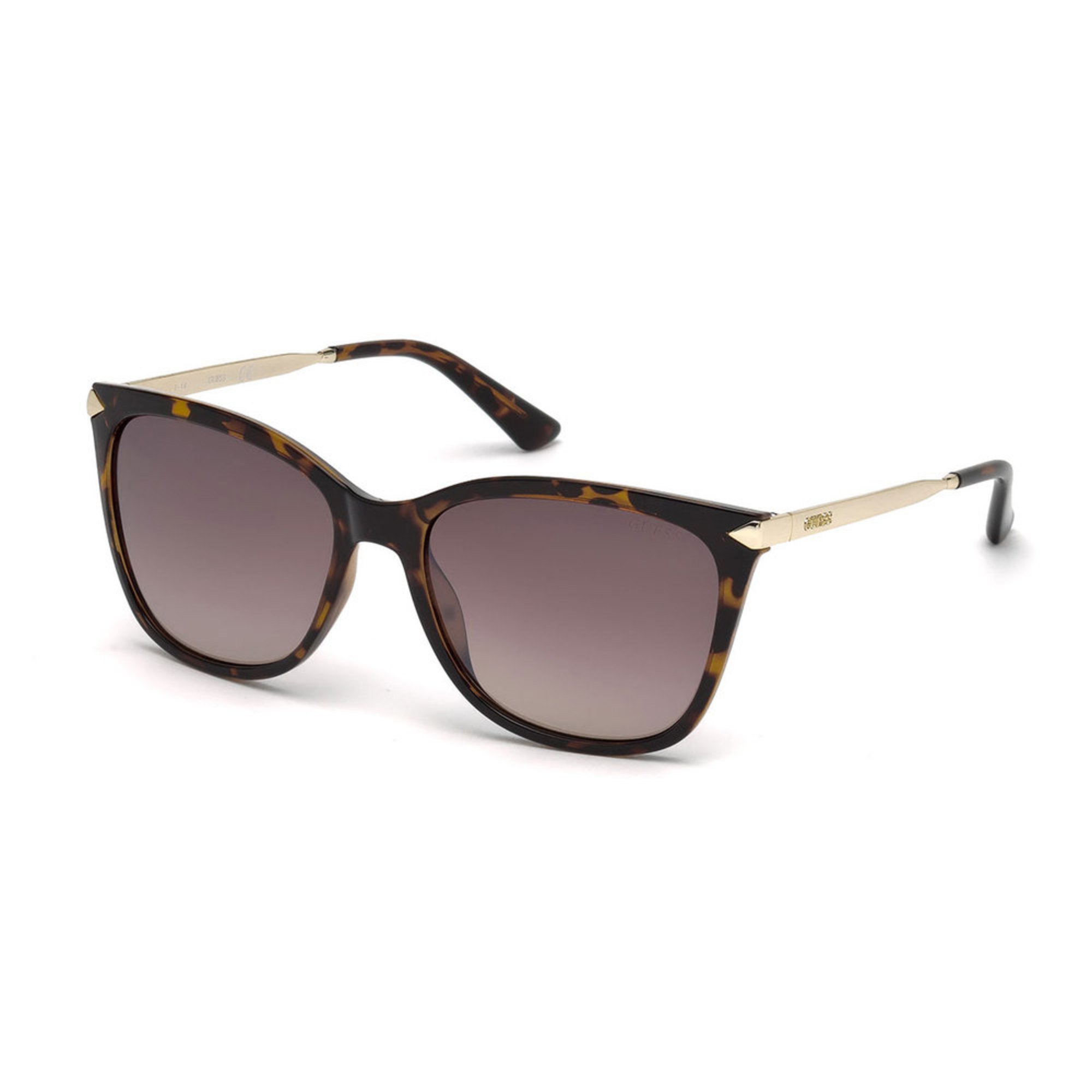 guess women's tortoise square sunglasses women's