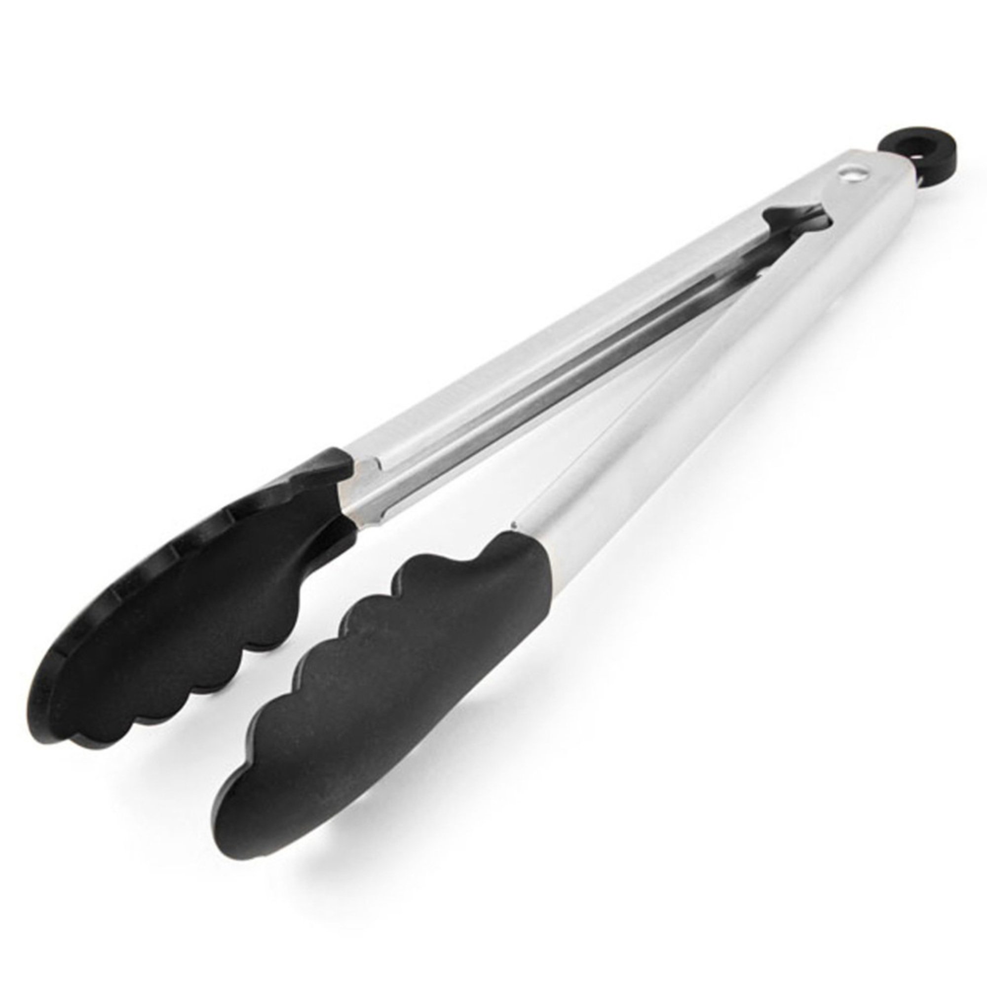 Kitchenaid Stainless Steel Silicone Tipped Tongs, Black Cooking