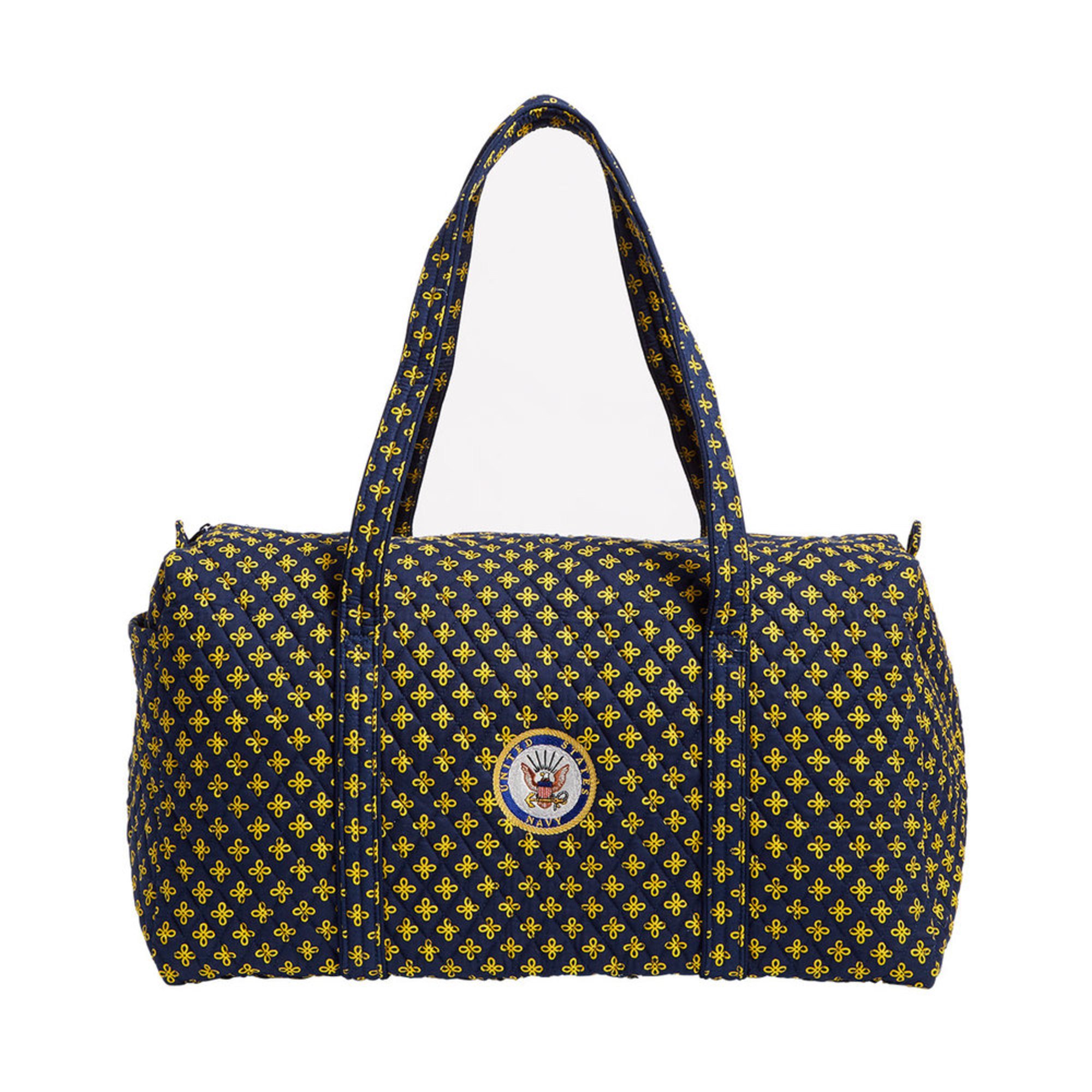 Vera Bradley Navy Logo Large Duffle Women's Travel Bags Accessories