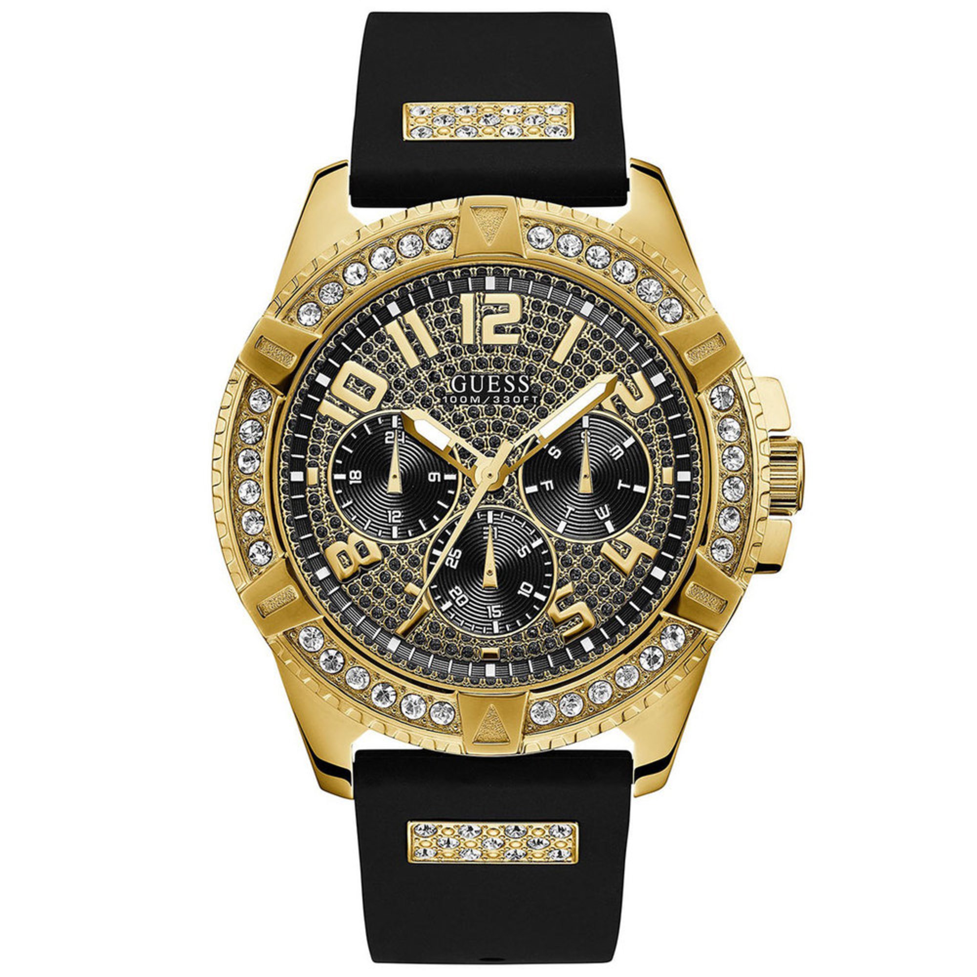 Guess Men's Gold-tone Multifunction Watch, 48mm | Men's Watches