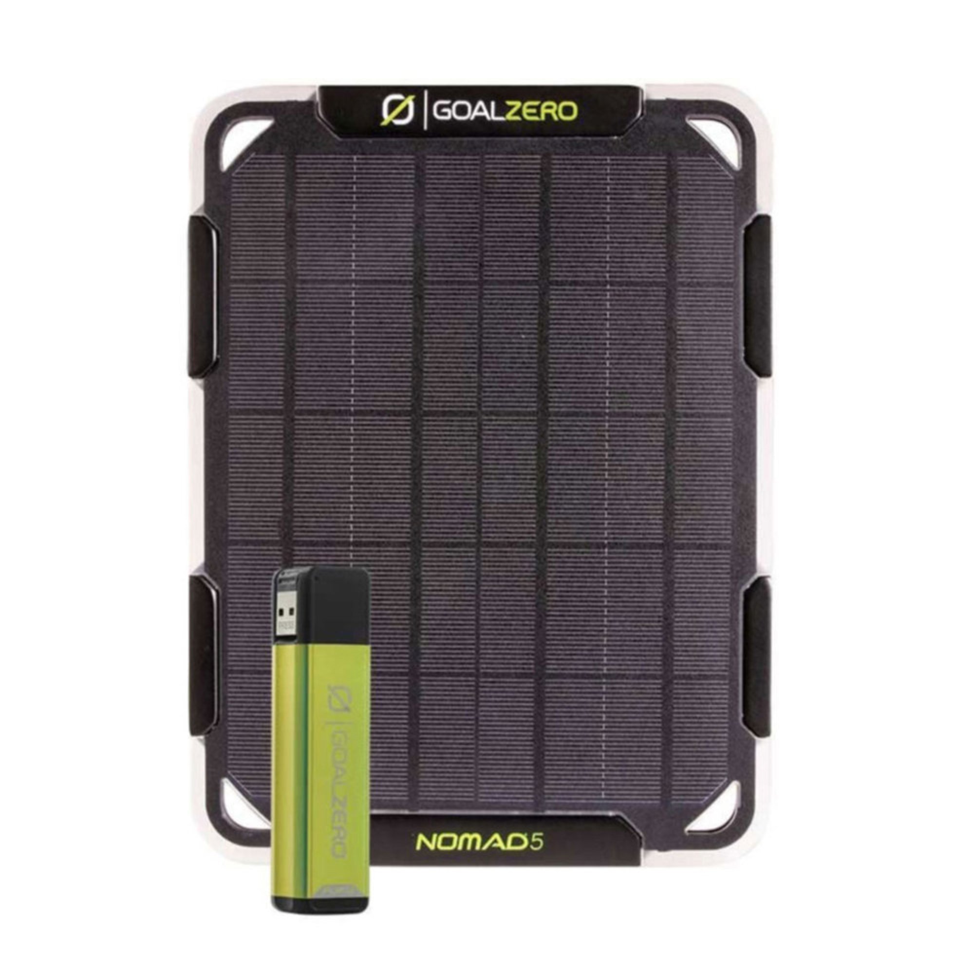 Goal Zero Nomad 5w Solar Panel And Flip 12 Green Power Bank Outdoor