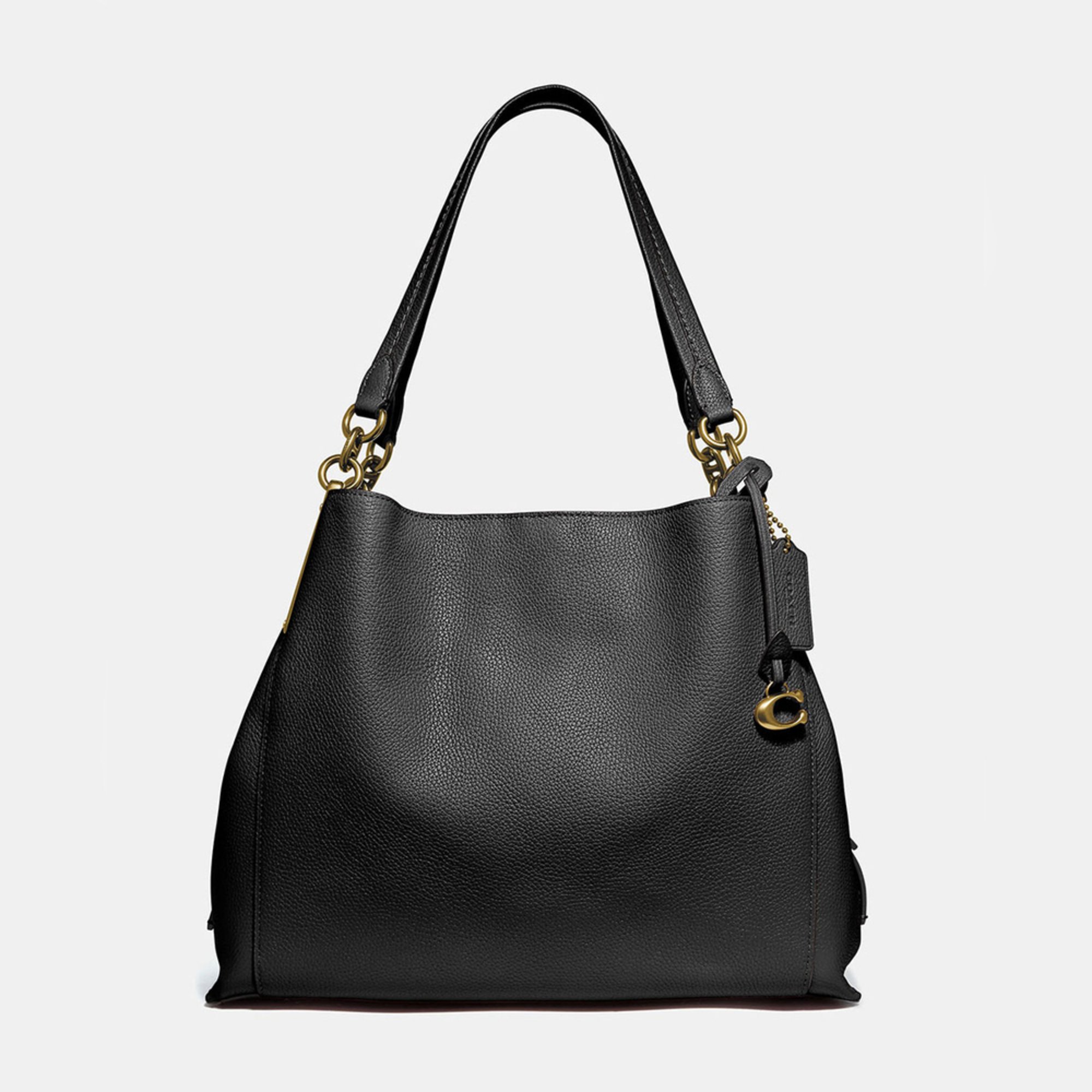 Coach Polished Pebble Leather Dalton 31 Shoulder Bag 1941 Shoulder