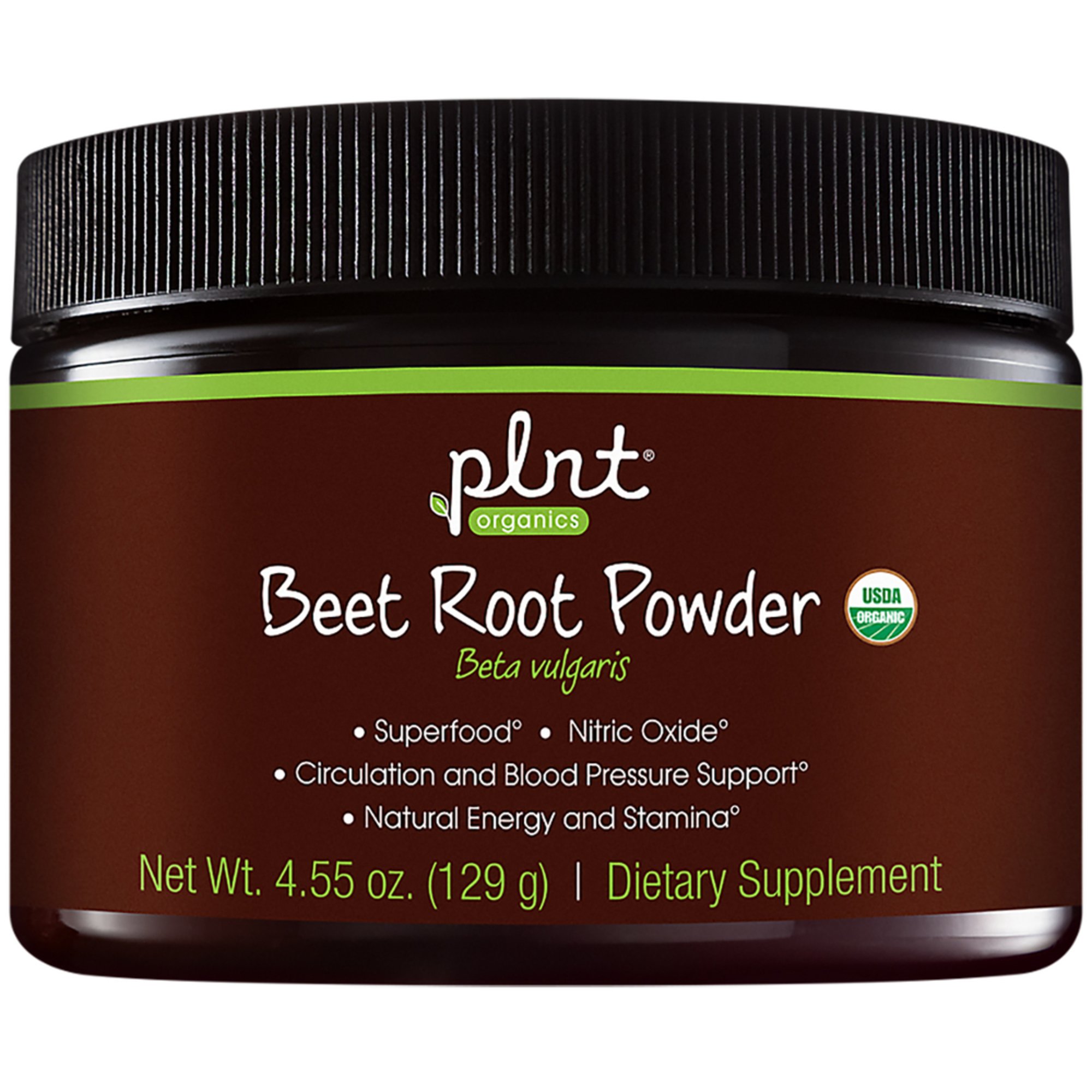 Plnt Organic Beet Root Powder With Nitric Oxide 30 Servings Herbs