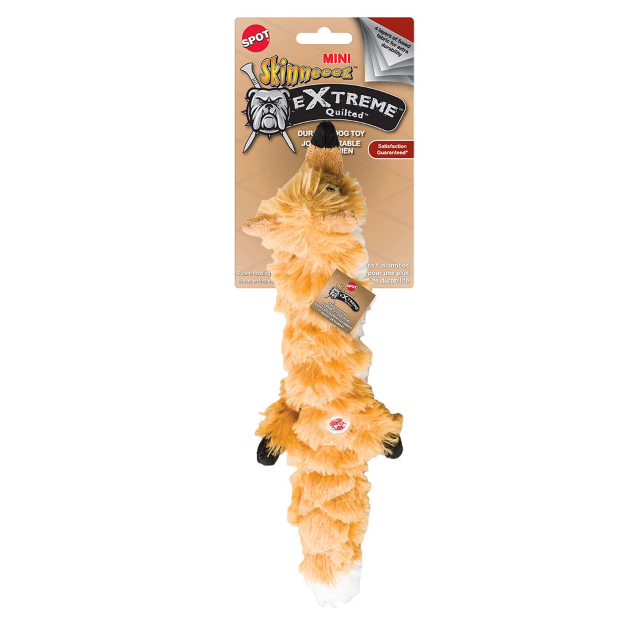 Ethical Pet Skinneez Mini Extreme Quilted 14" Fox Dog Toy Dog Toys