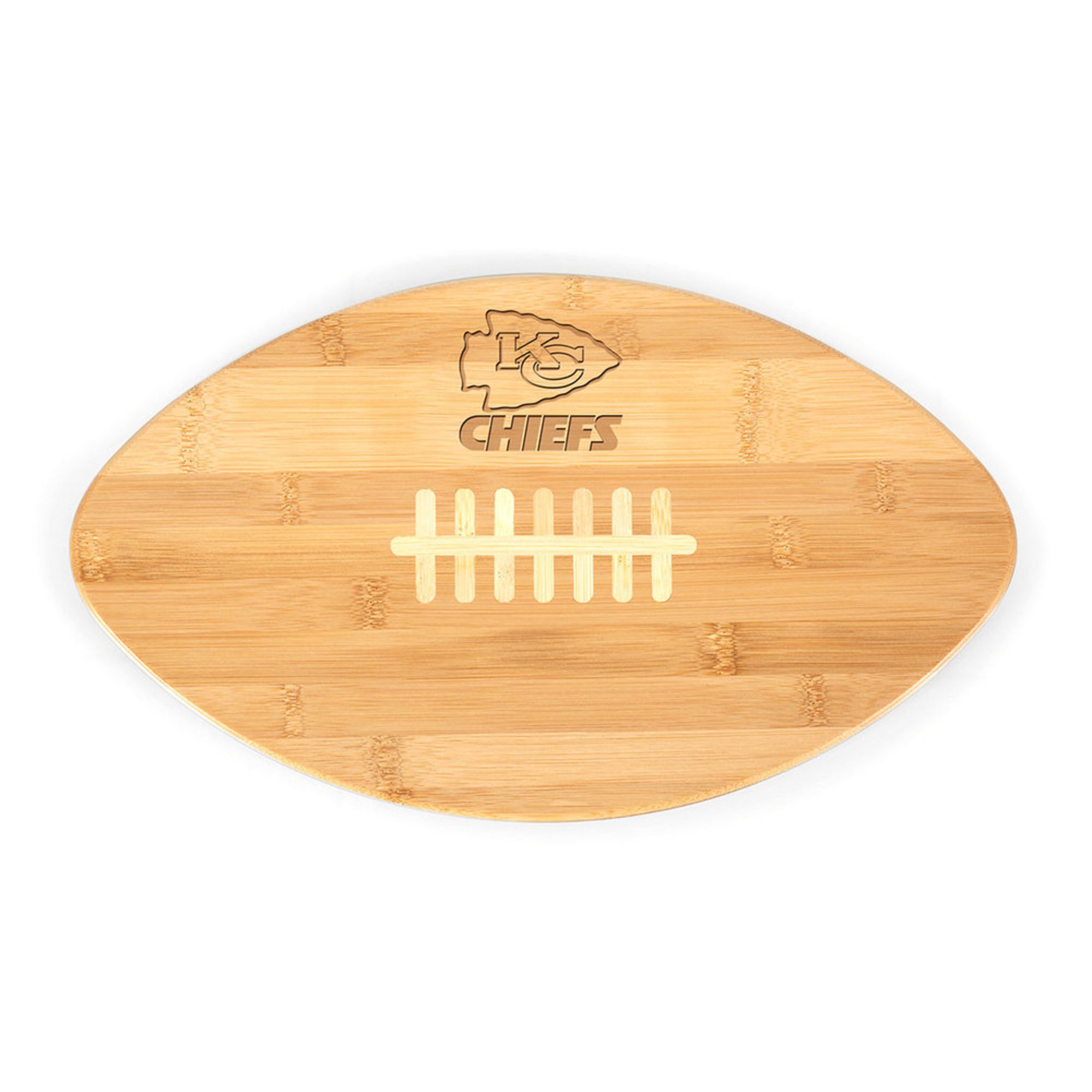 Picnic Time Kansas City Chiefs Football Shaped Cutting Board Cutting