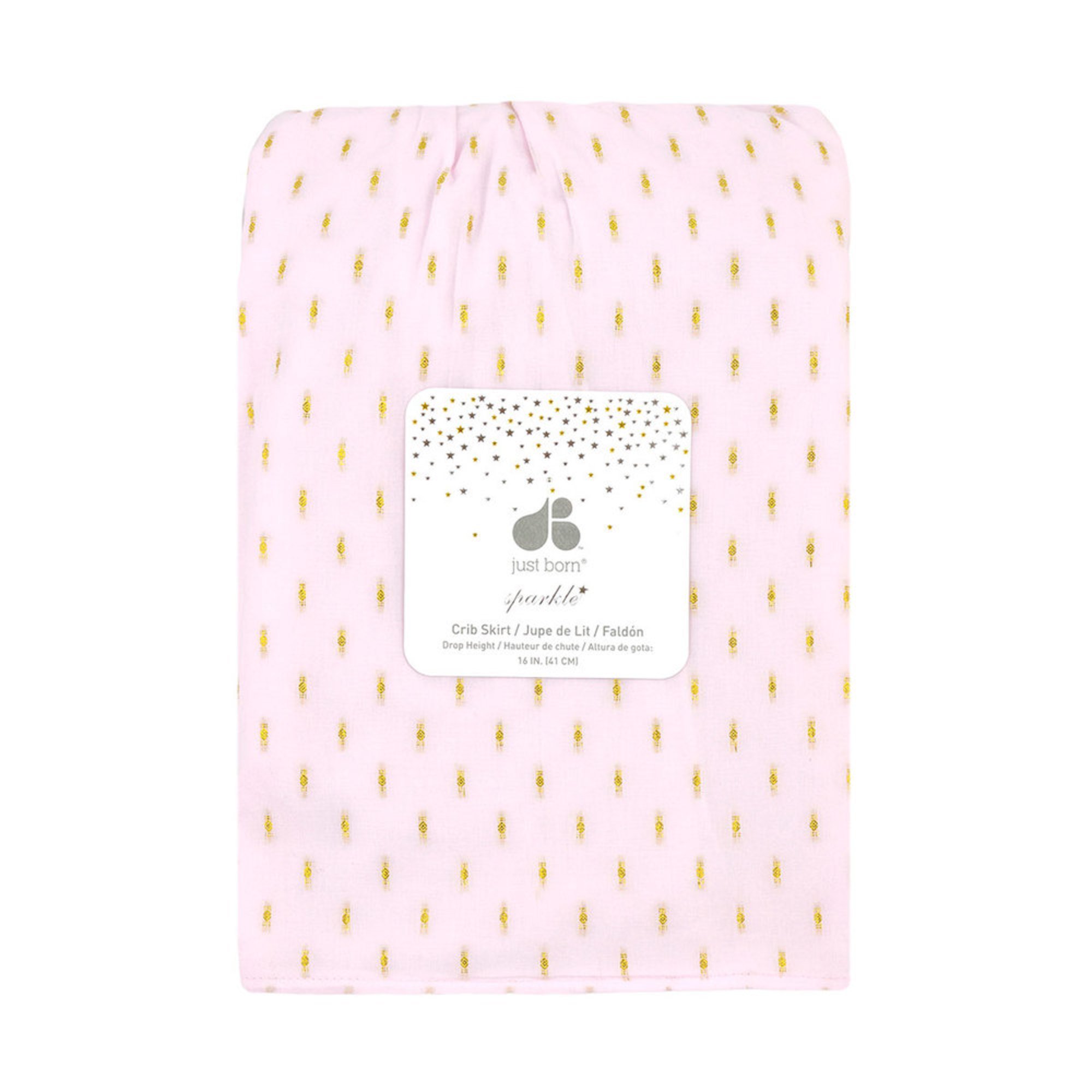 sparkle crib skirt