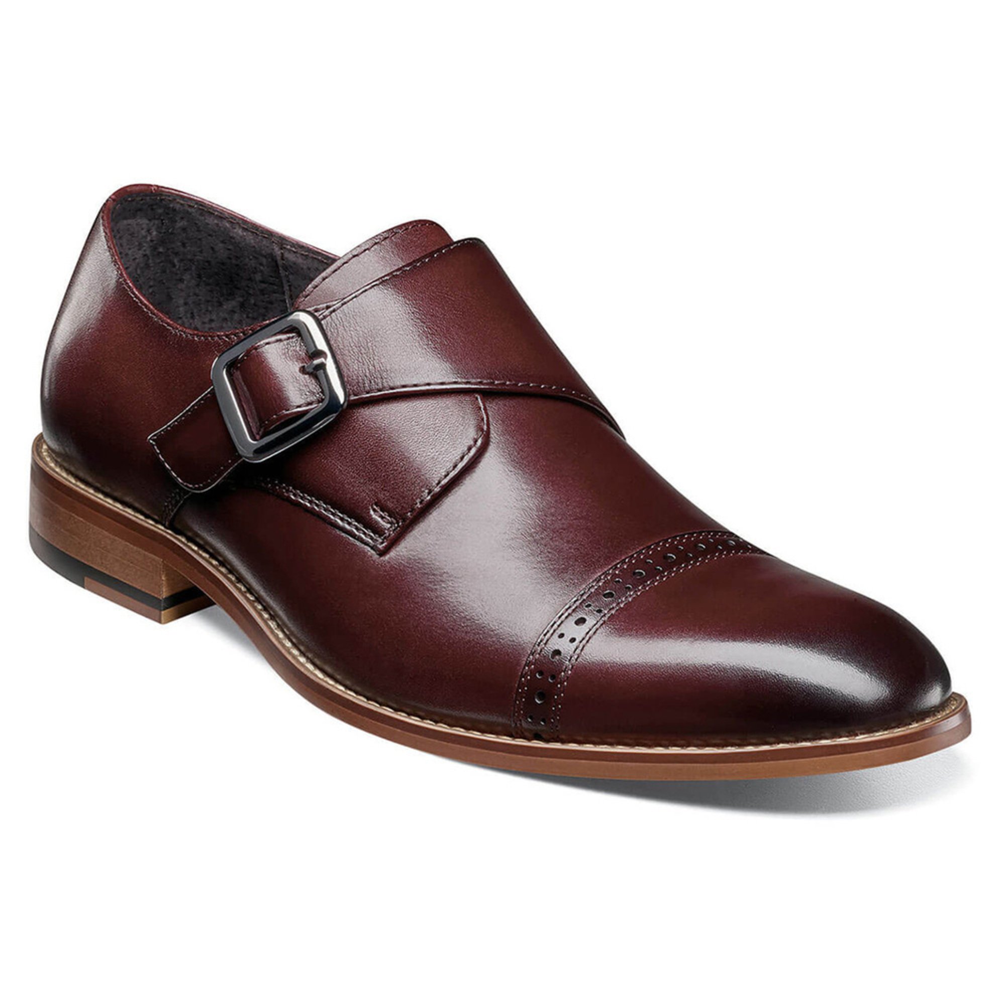 stacy adams single monk strap shoes