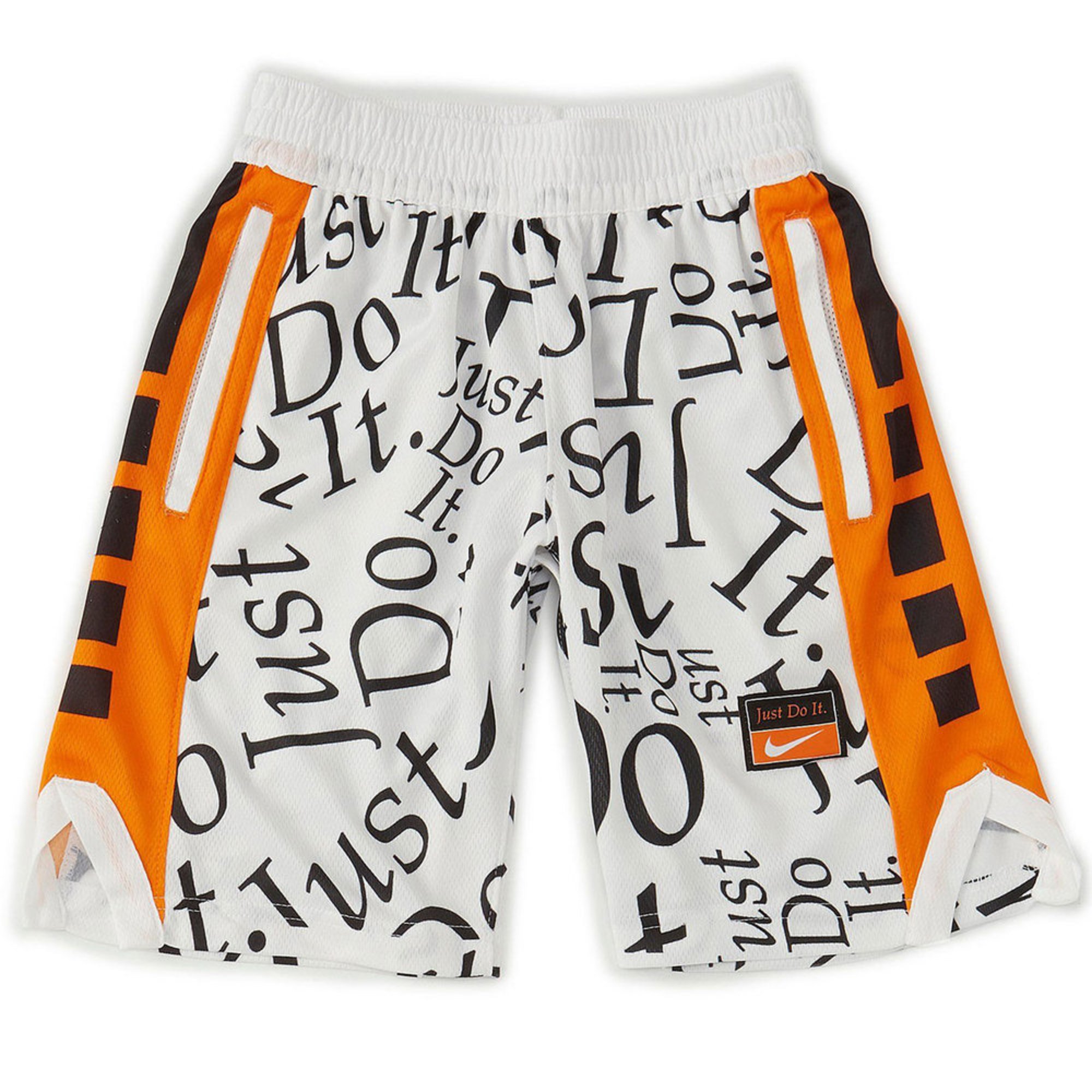 boys orange nike shorts