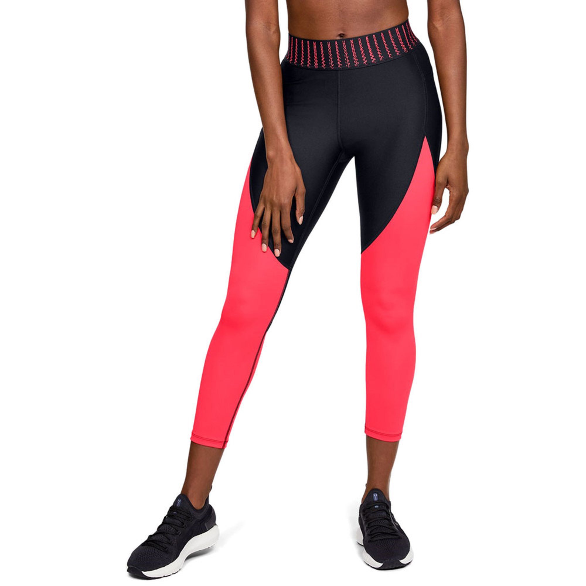Under Armour Women's Color Block Graphic Ankle Crop Active Leggings & Tights Shop Your Navy