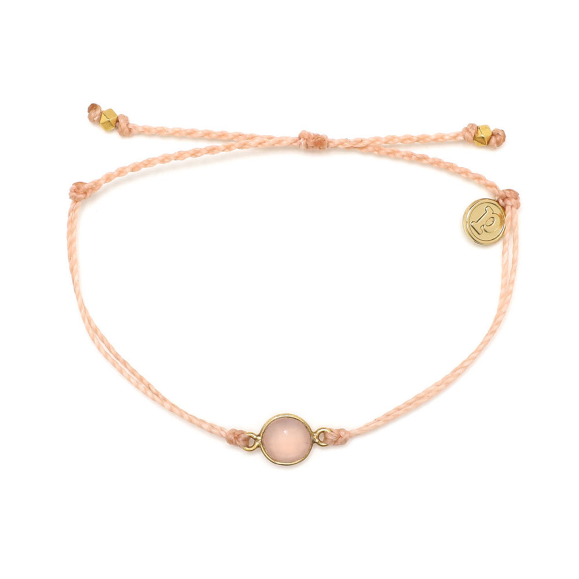 Pura Vida Gold Rose Quartz Charm Bracelet Fashion Bracelets