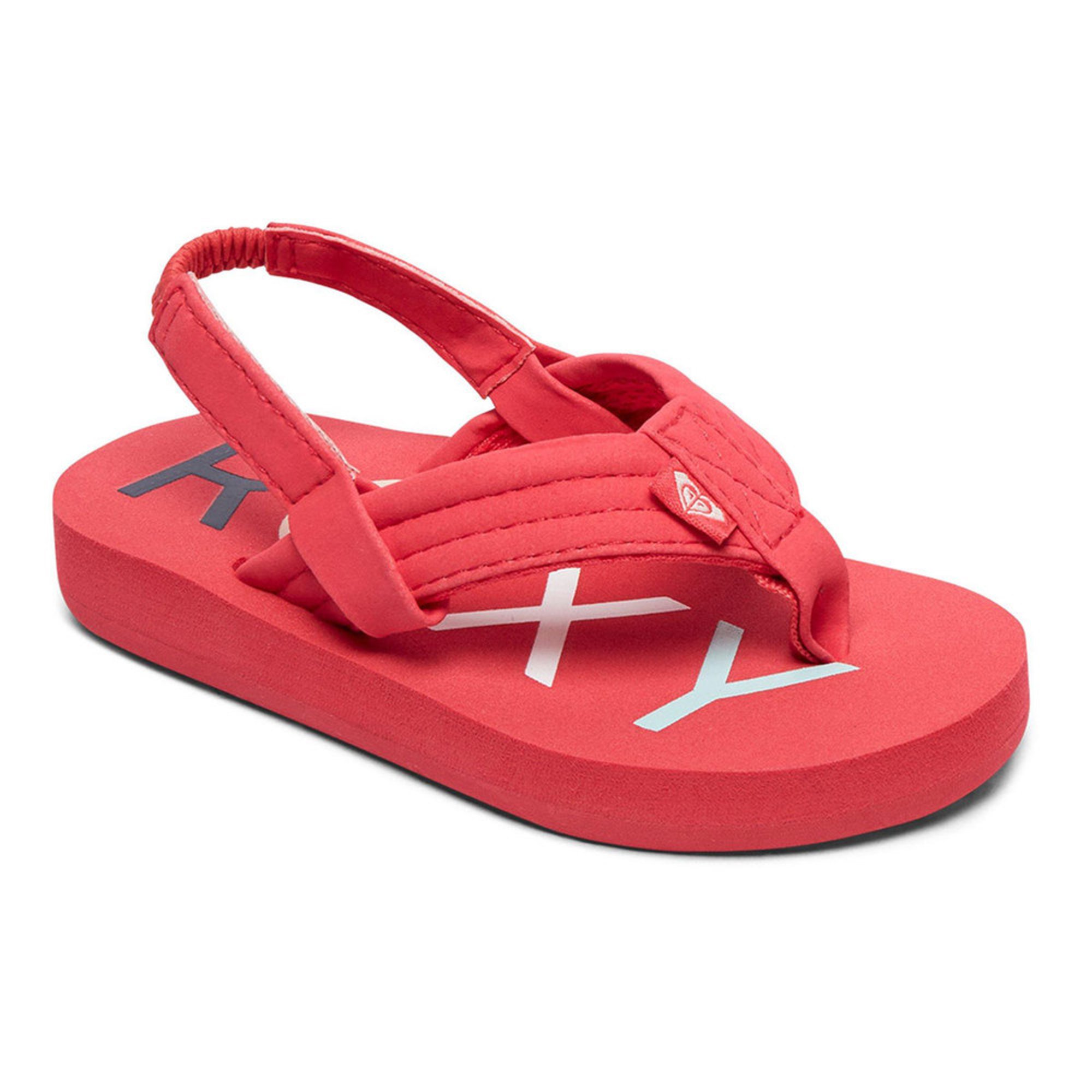 toddler girl red flip flops