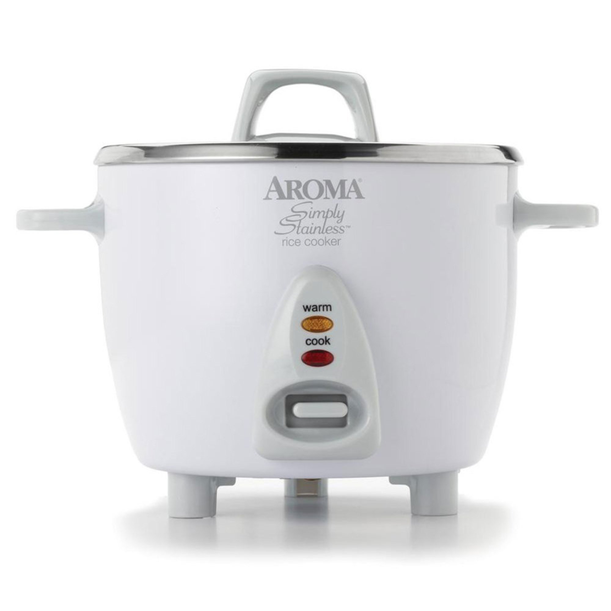 Aroma Simply Stainless 6cup Cooked Rice Cooker Rice Cookers
