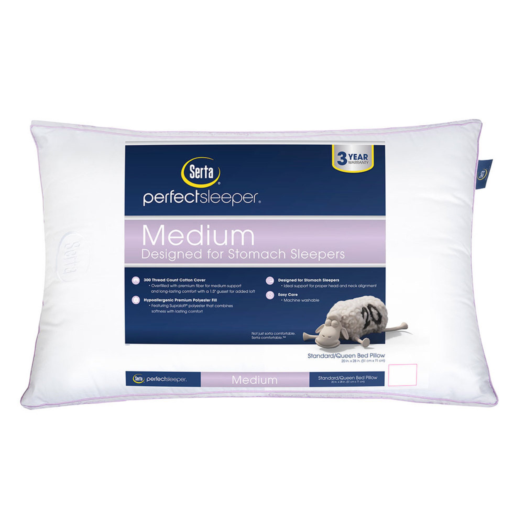 Serta Perfect Sleeper Densitymedium Bed Pillows & Protectors For