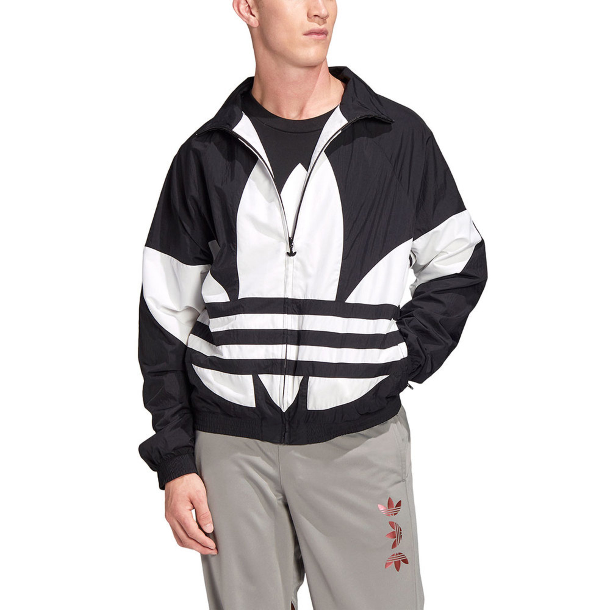 trefoil full zip hoodie track suit