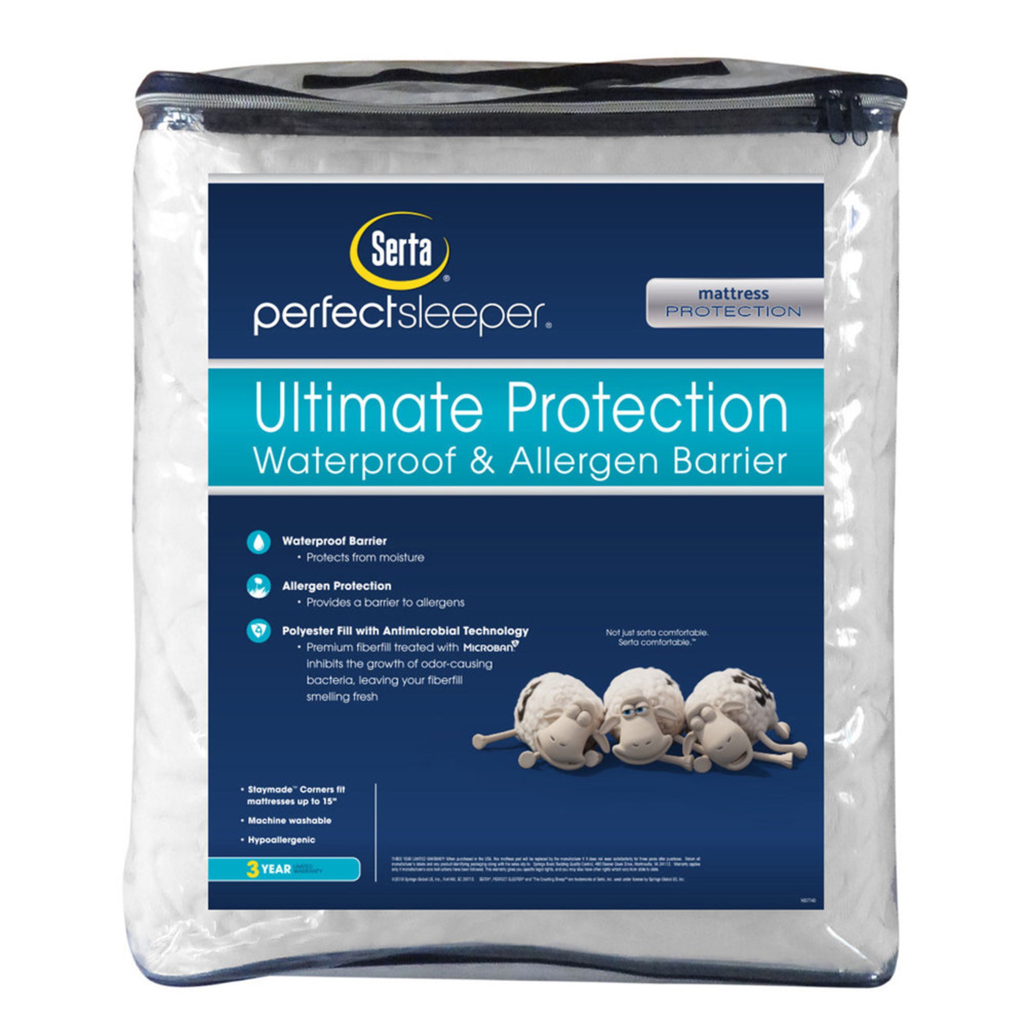 Serta Perfect Sleeper Ultimate Protection Waterproof And Allergen