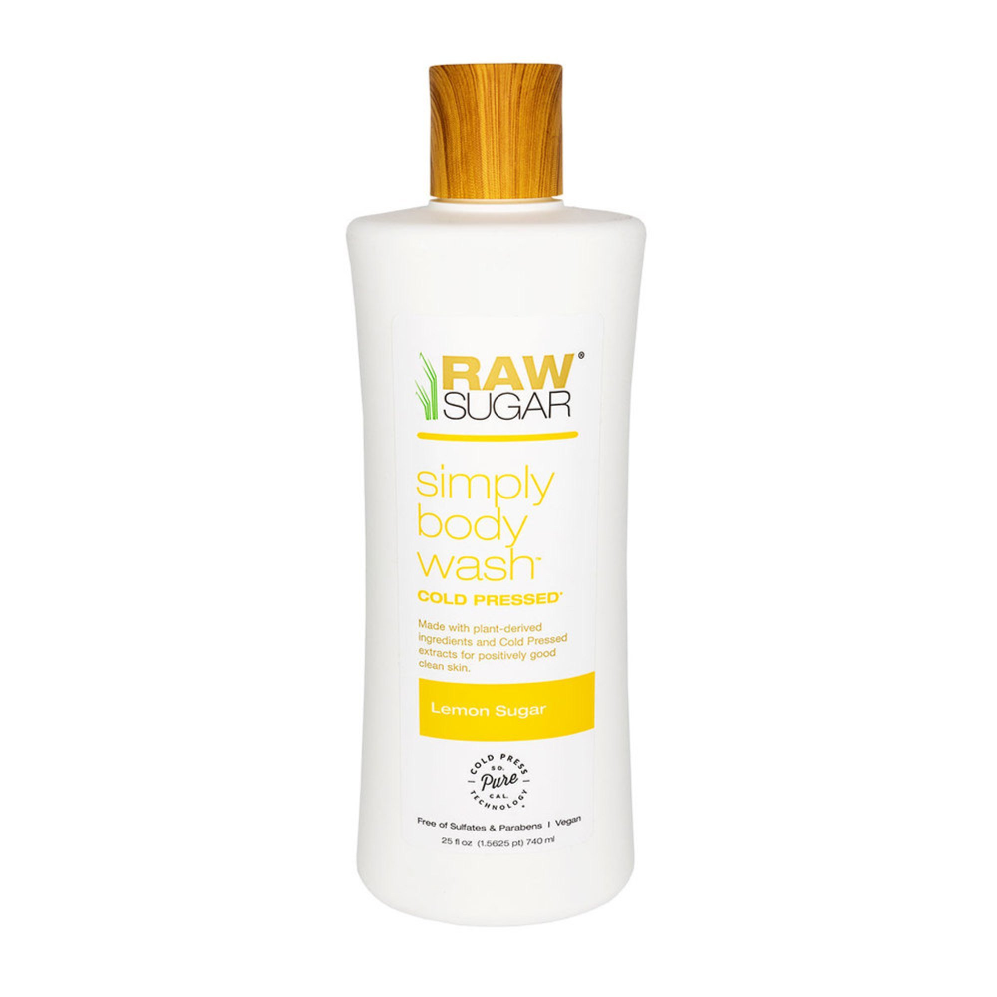 Raw Sugar Lemon Sugar Body Wash 25oz Shower Gel & Body Wash Shop