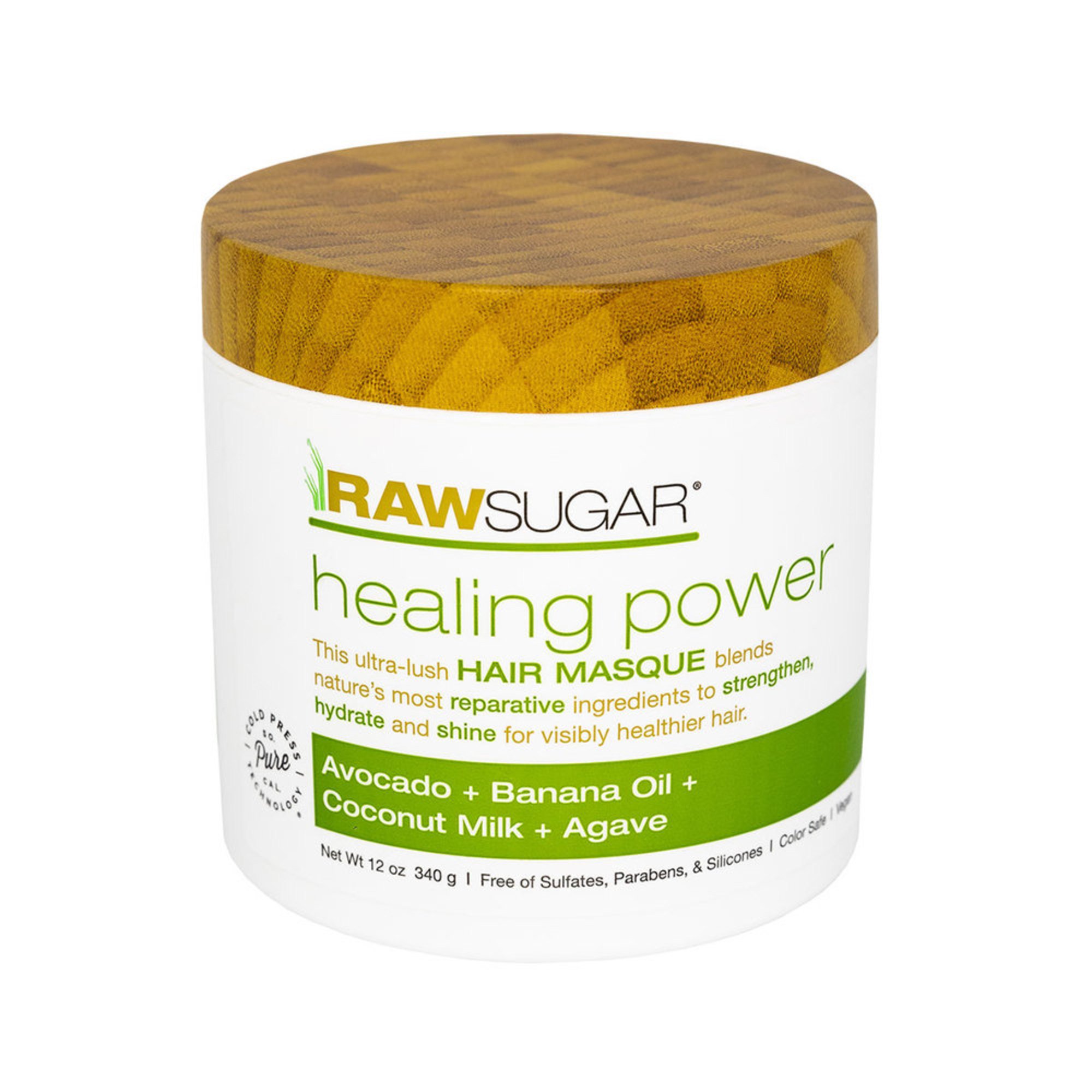 Raw Sugar Healing Power Hair Masque 12oz Hair Masks Beauty Shop