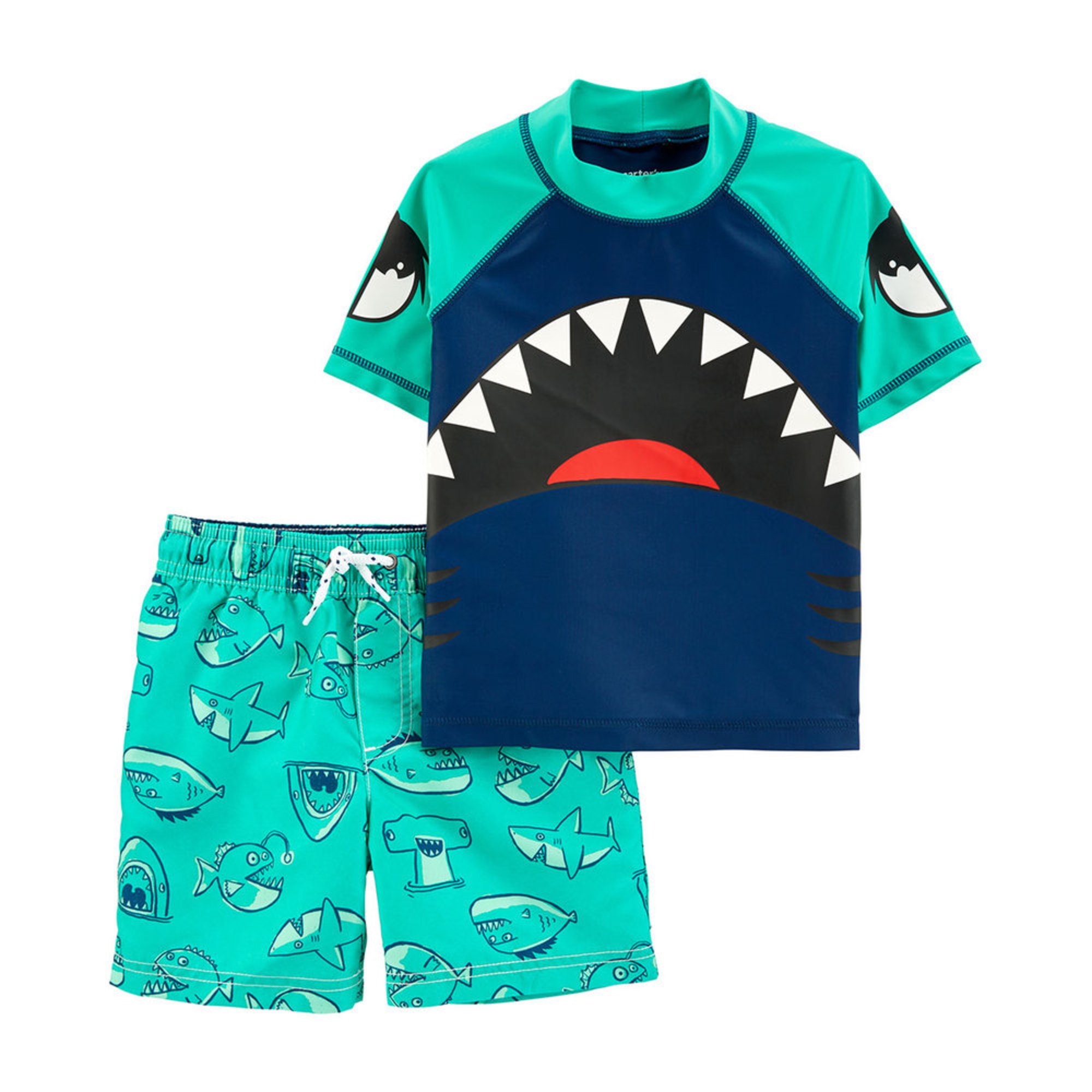 carter's shark swimsuit