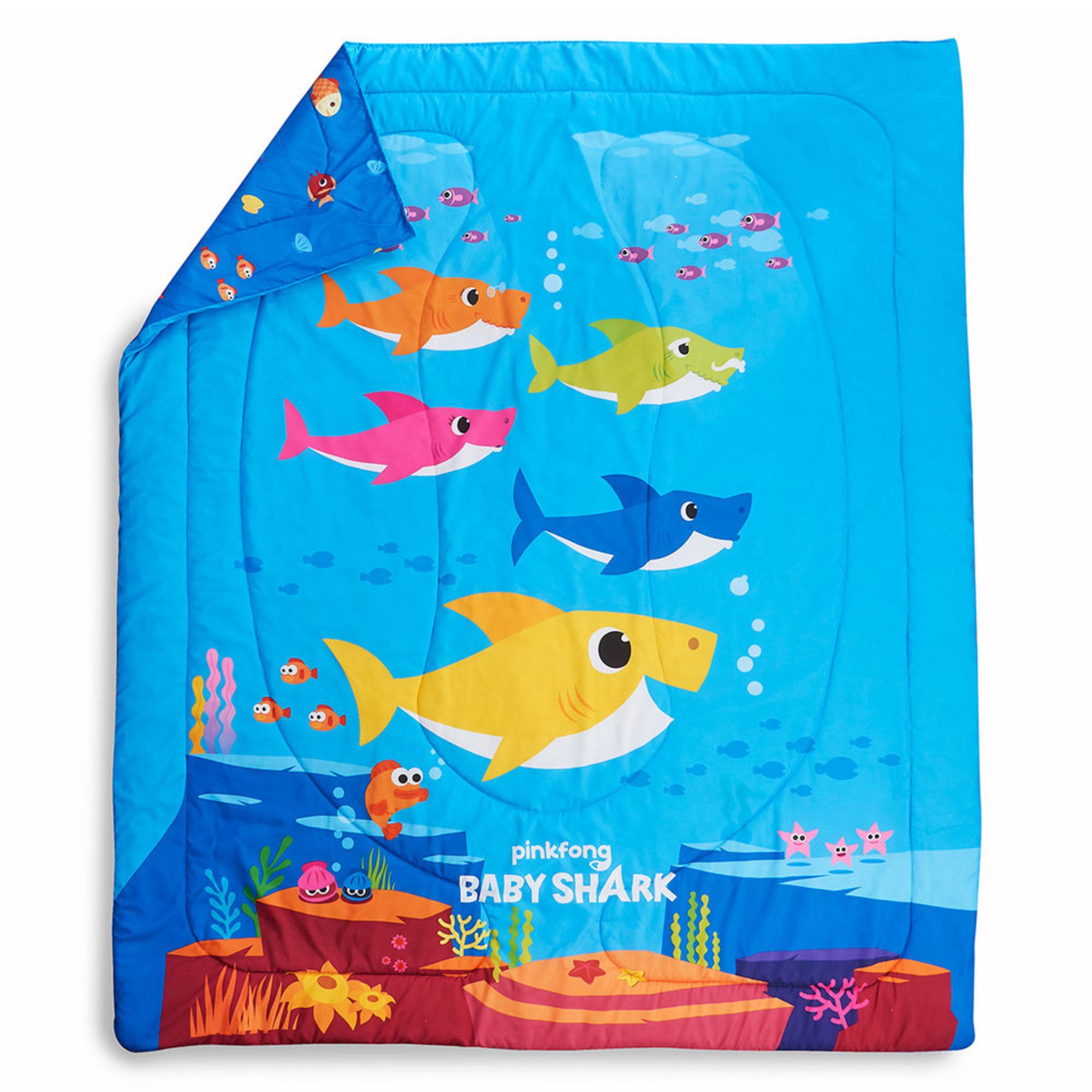 baby shark twin comforter