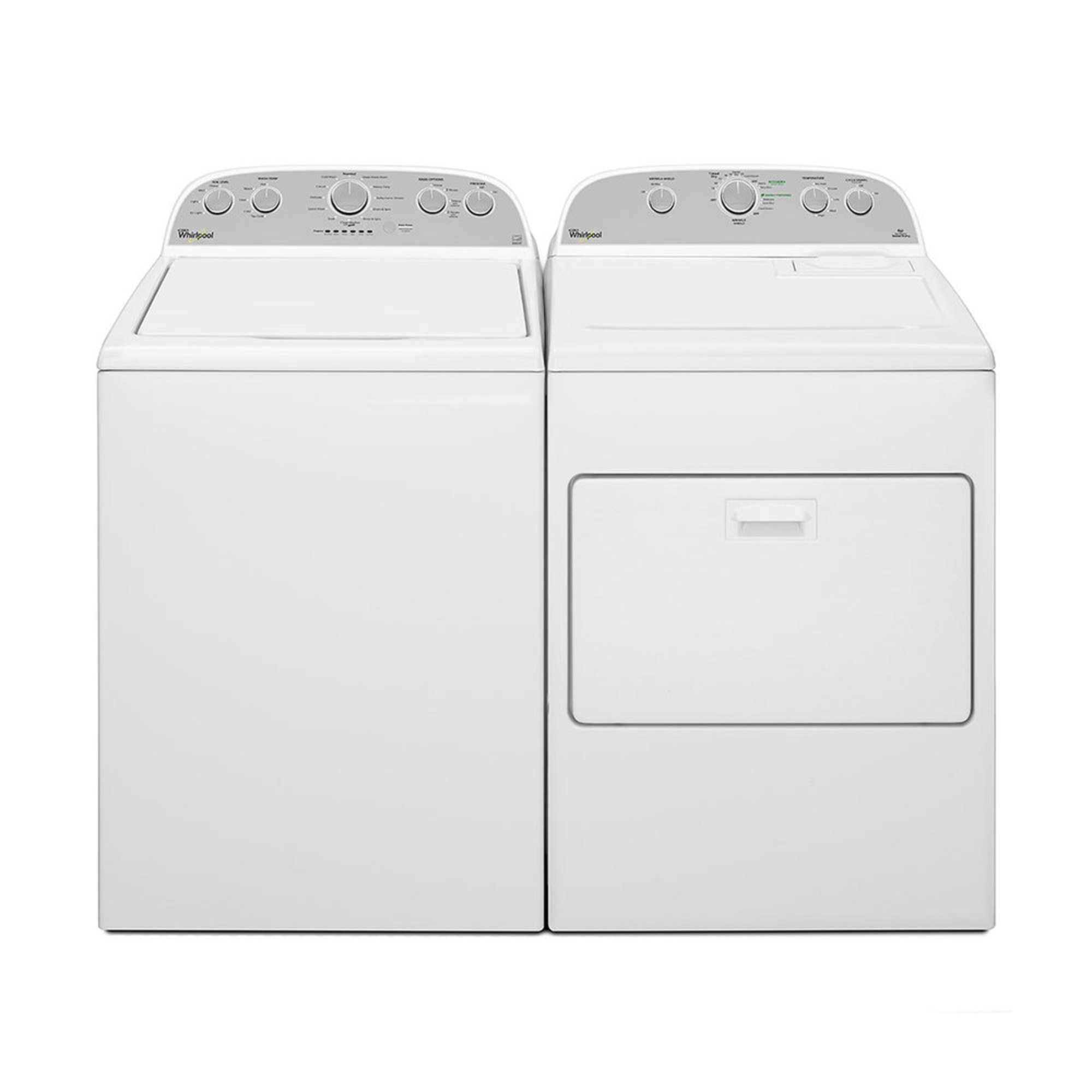 Whirlpool Top Load Washer & Electric Dryer Bundle (wtwe5000dw) Top