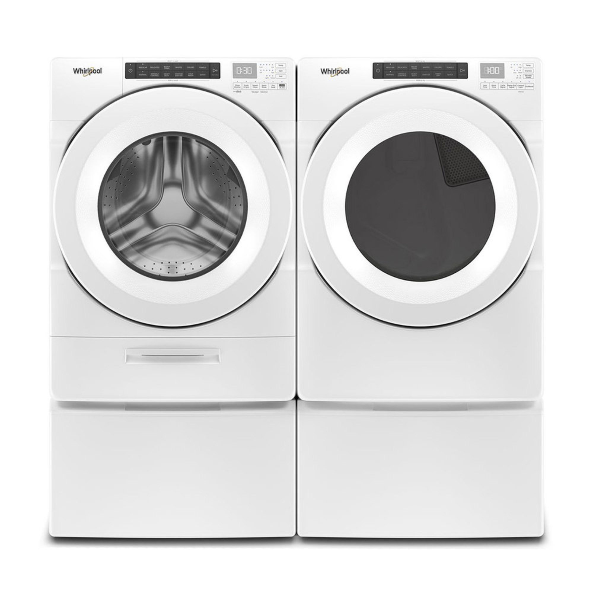 Whirlpool Front Load Washer/gas Dryer Bundle With Pedestals