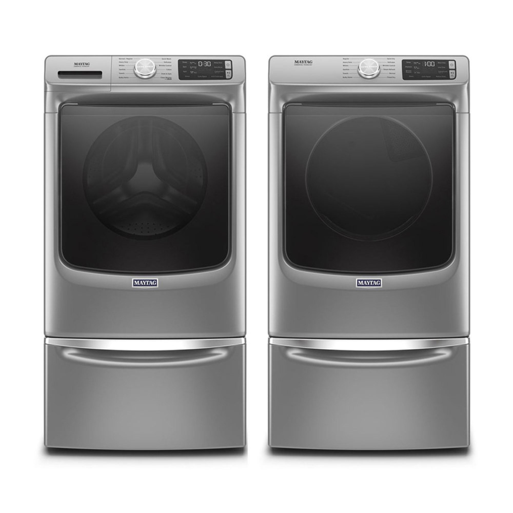 Maytag Front Load Washer/electric Dryer Bundle With Pedestals