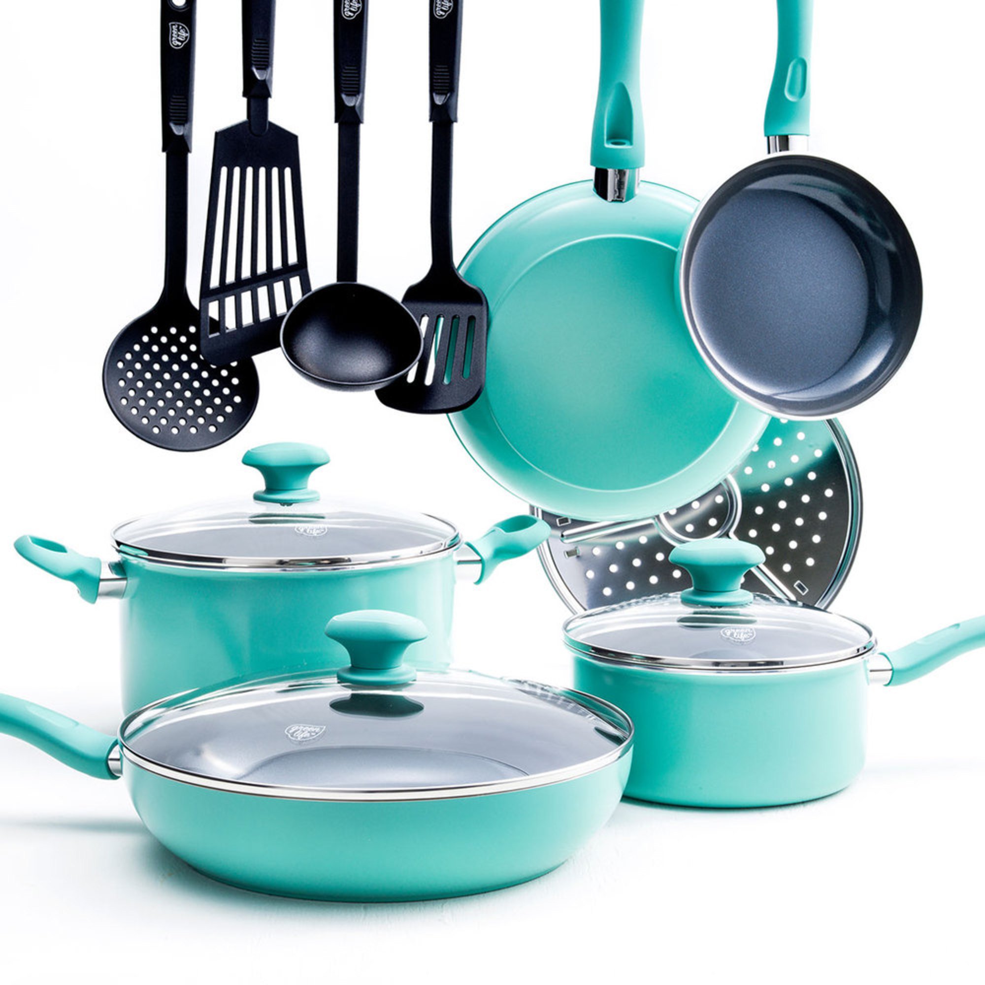 Greenlife Diamond 13piece Cookware Set Cookware Sets For The Home