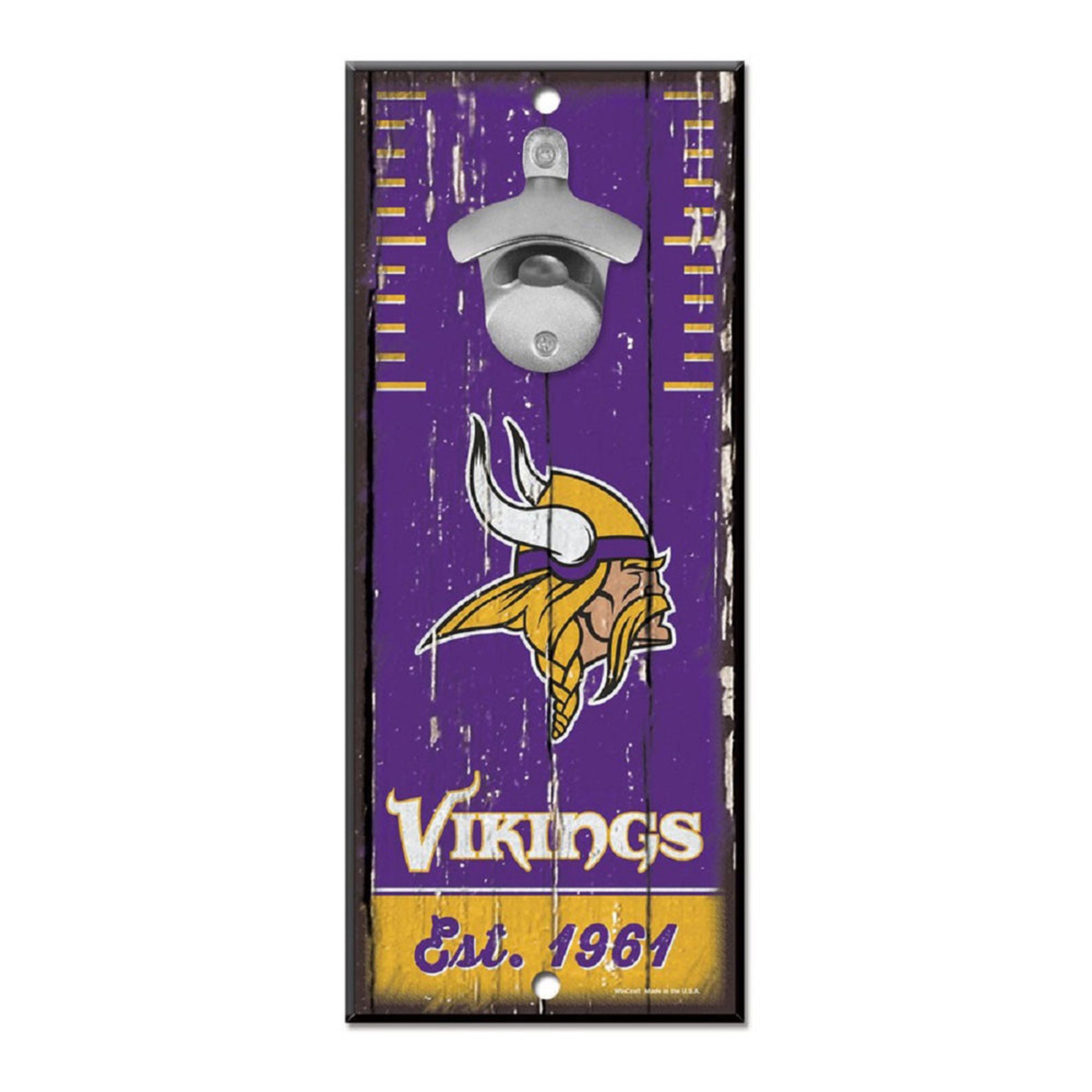 Wincraft Minnesota Vikings Wood Sign Bottle Opener Bottle Openers Nfl Shop Shop Your Navy Exchange Official Site