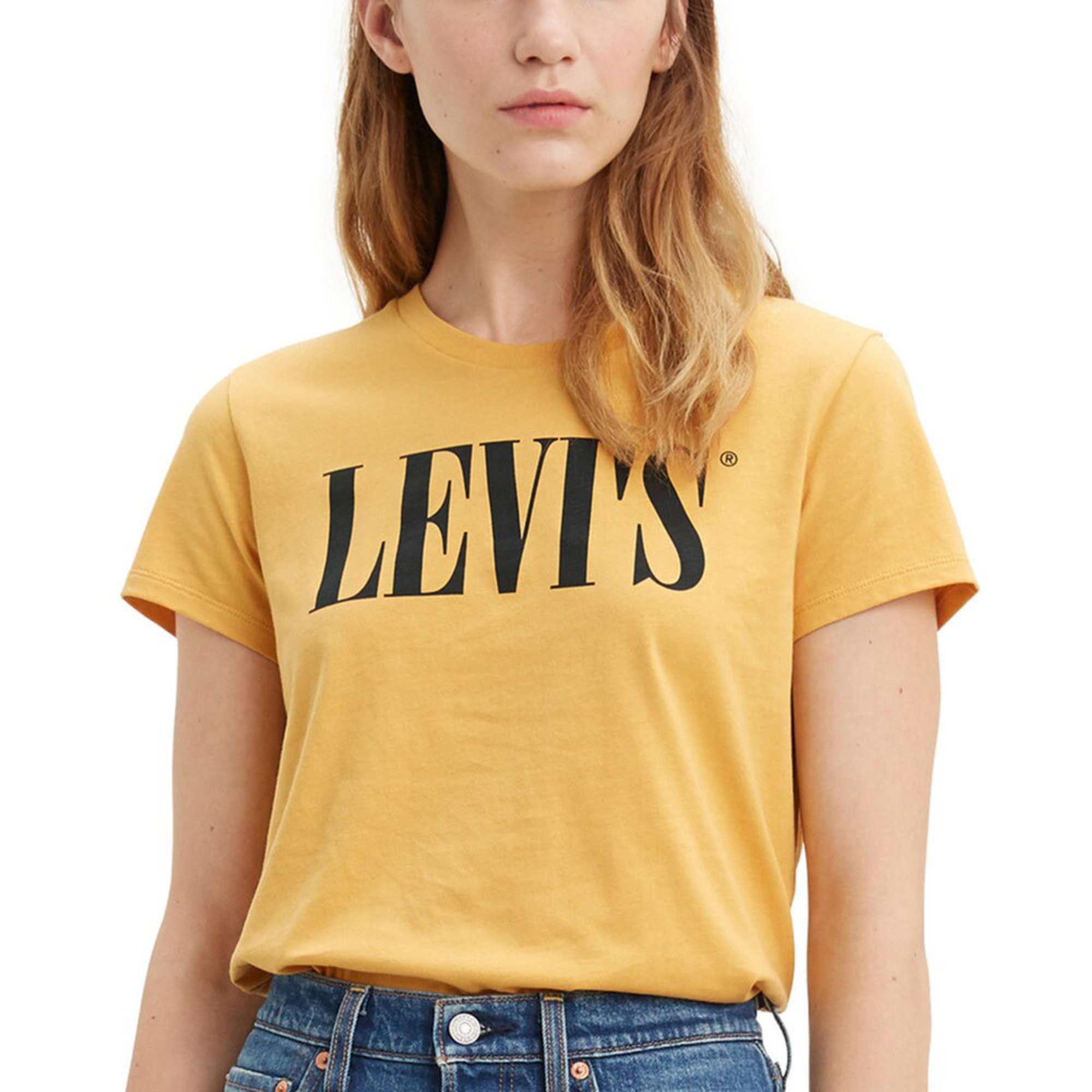 levis yellow t shirt women's