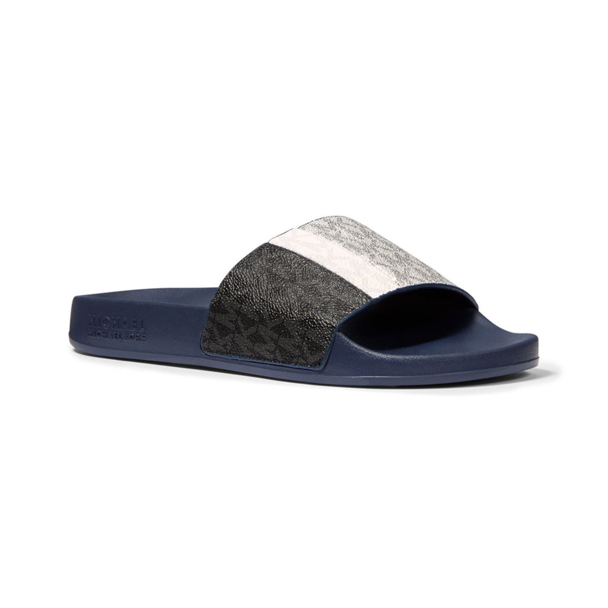 michael kors slippers womens navy