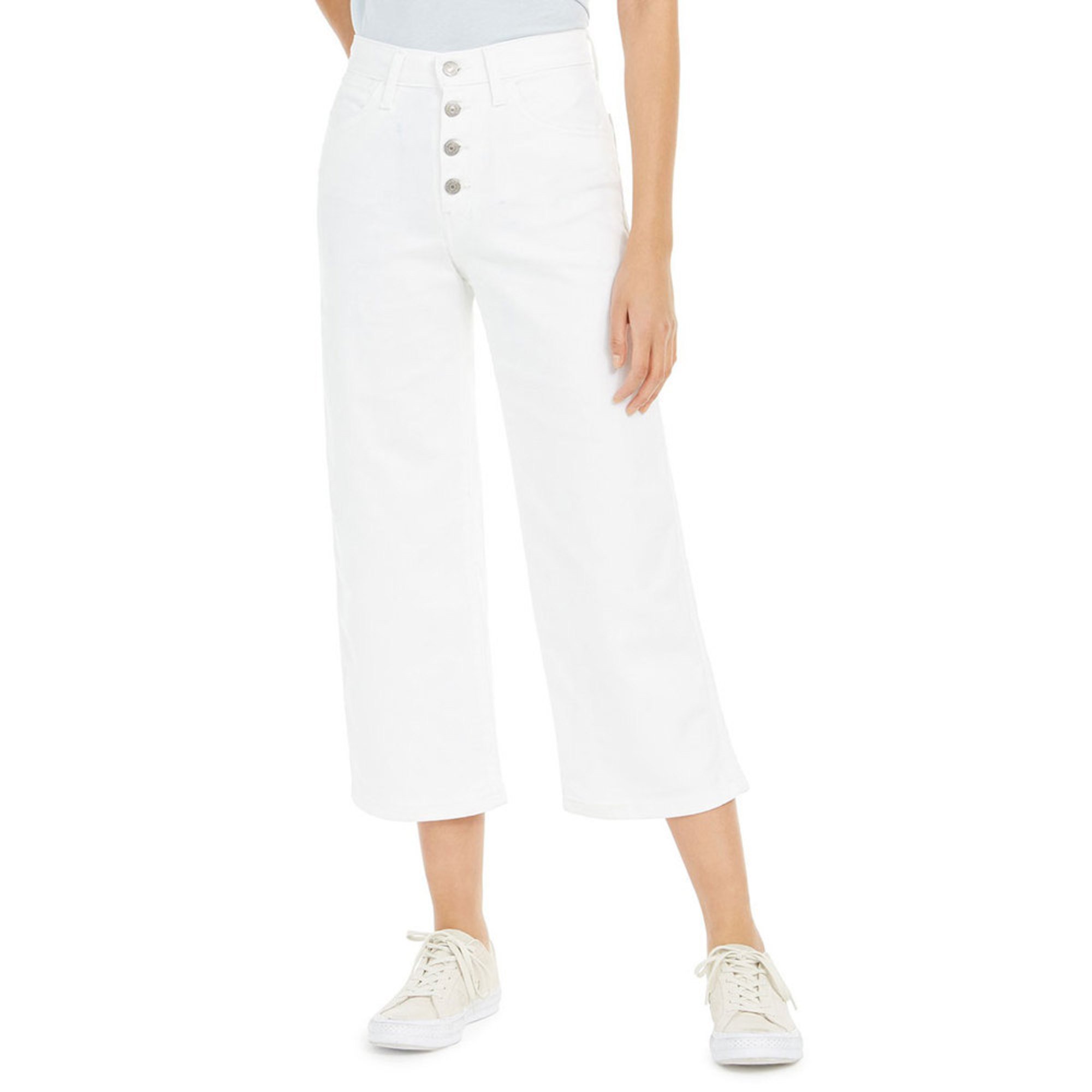 levi's women's mile high wide leg crop jeans