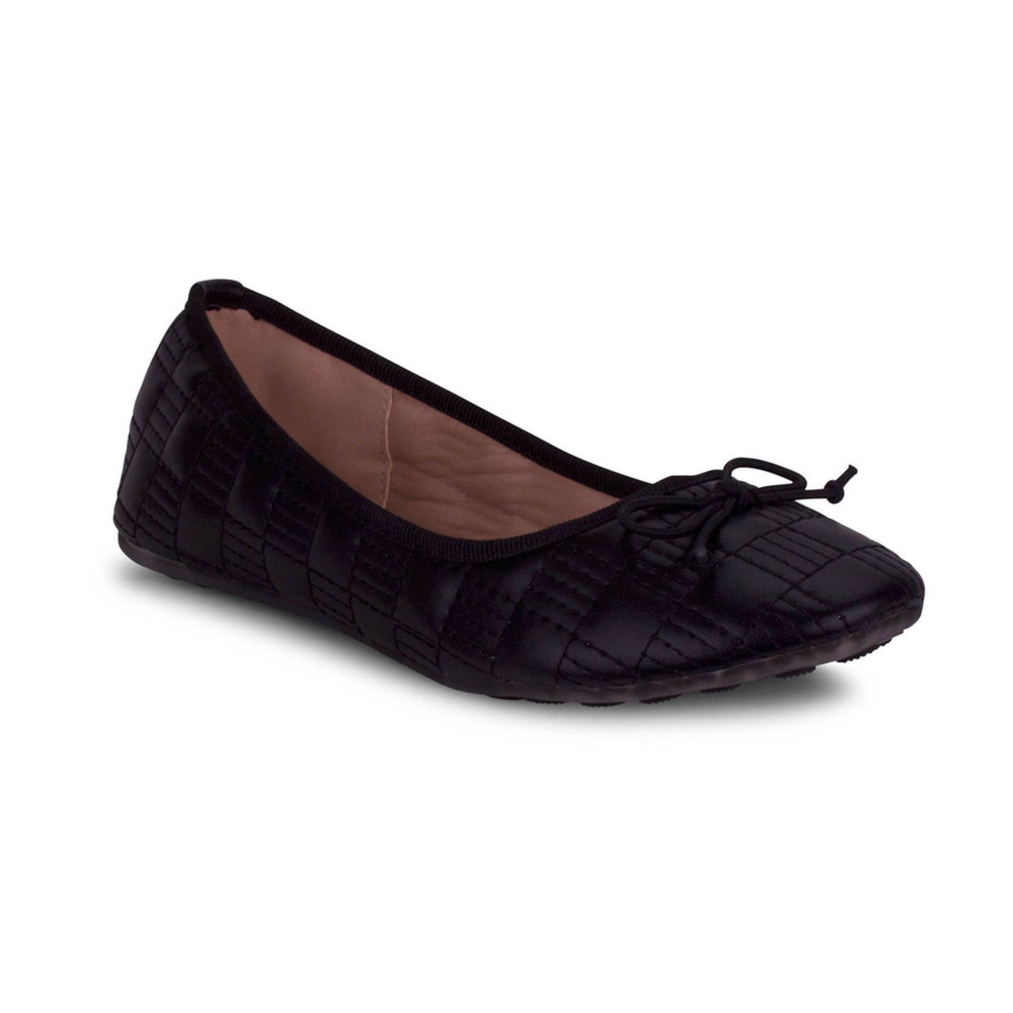 flat quilted shoe