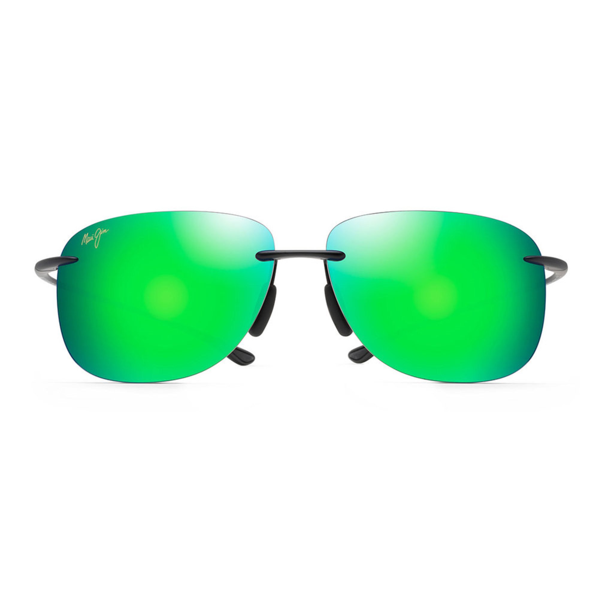 Maui Jim Pure Lt Men's Green Mirror Hikina Black Matte Sunglasses | Men ...