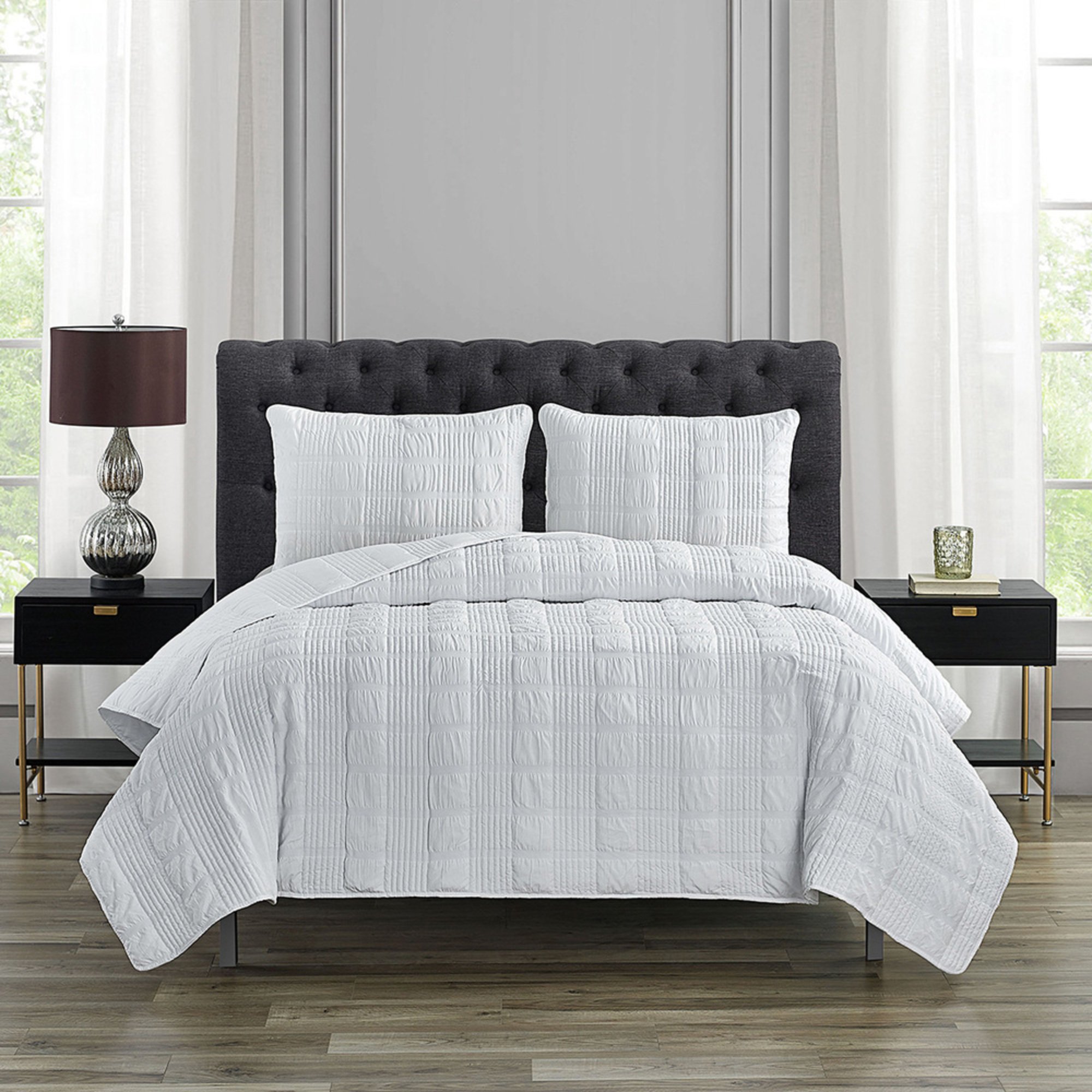 Harbor Home Poly Seersucker 3pc Quilt Set Quilts For The Home