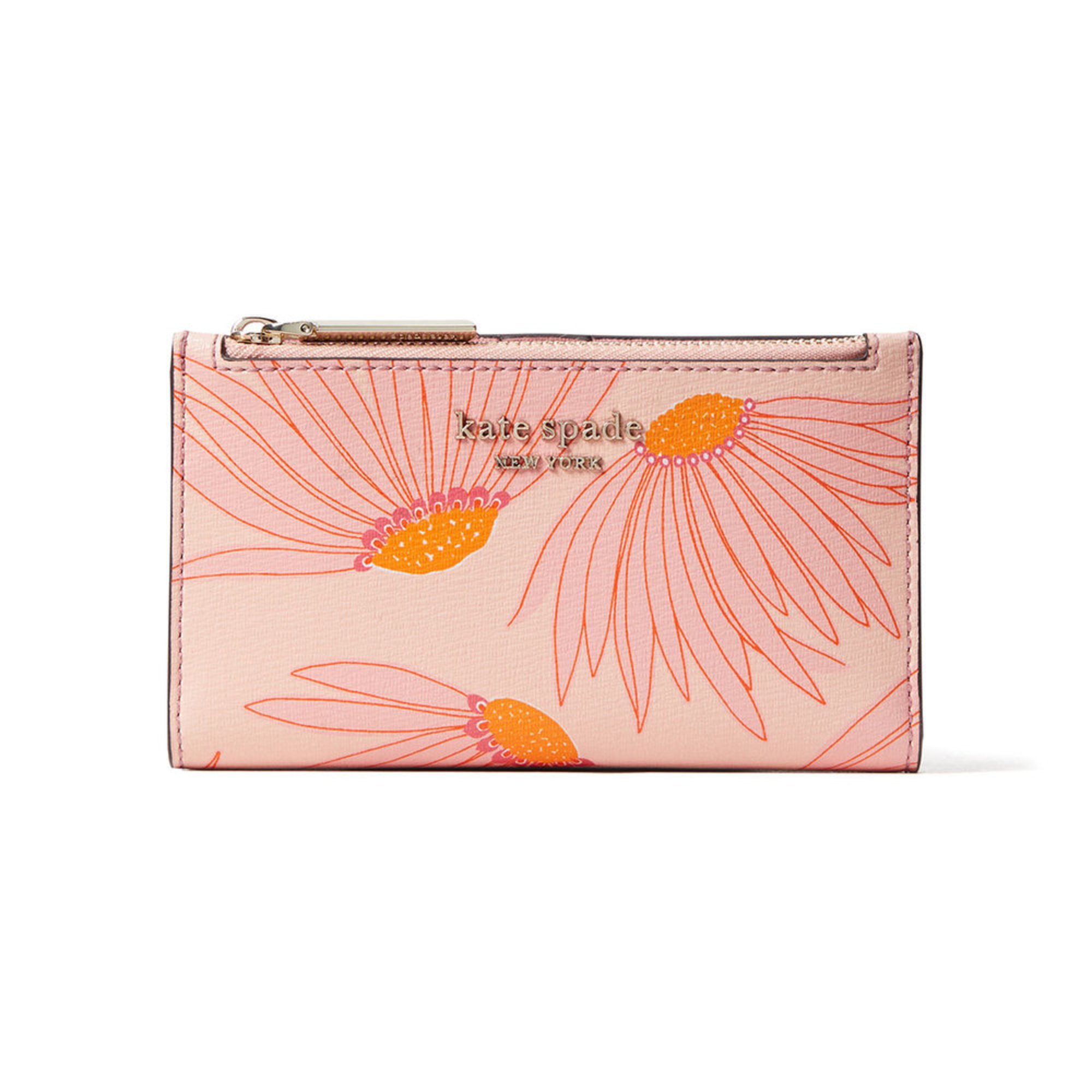 Kate Spade Spencer Grand Daisy Small Slim Bifold Wallet | Women's ...