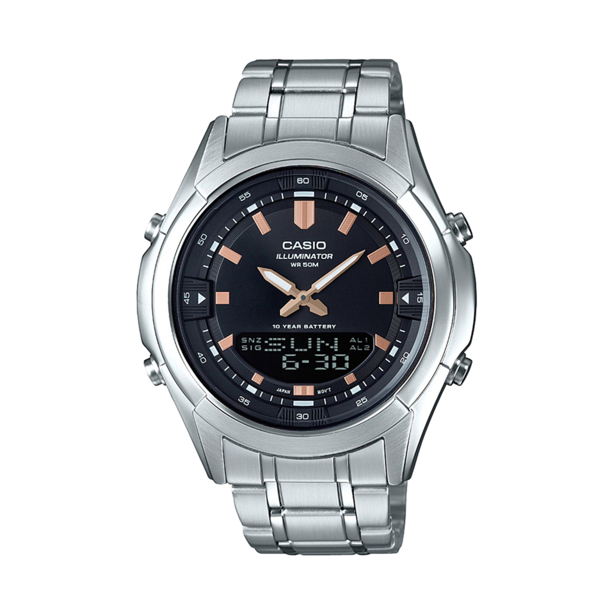 casio small black watch