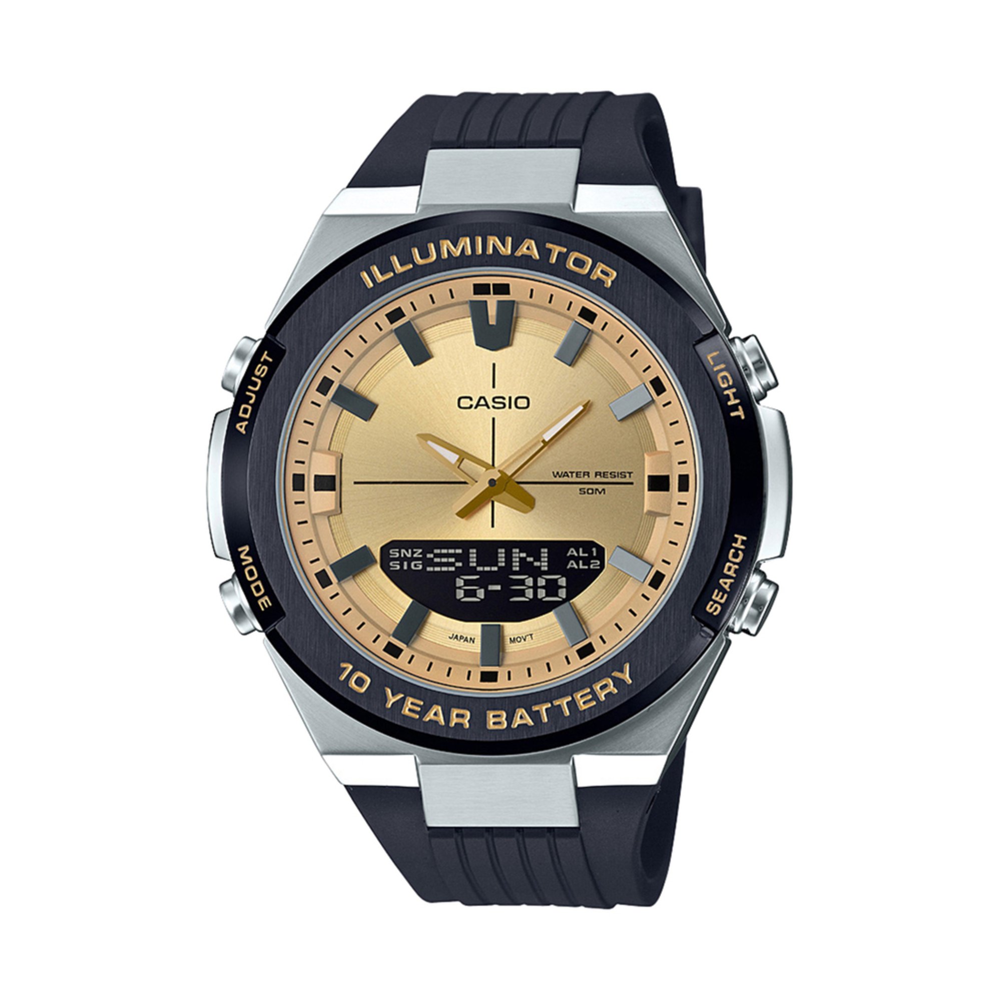 casio small black watch