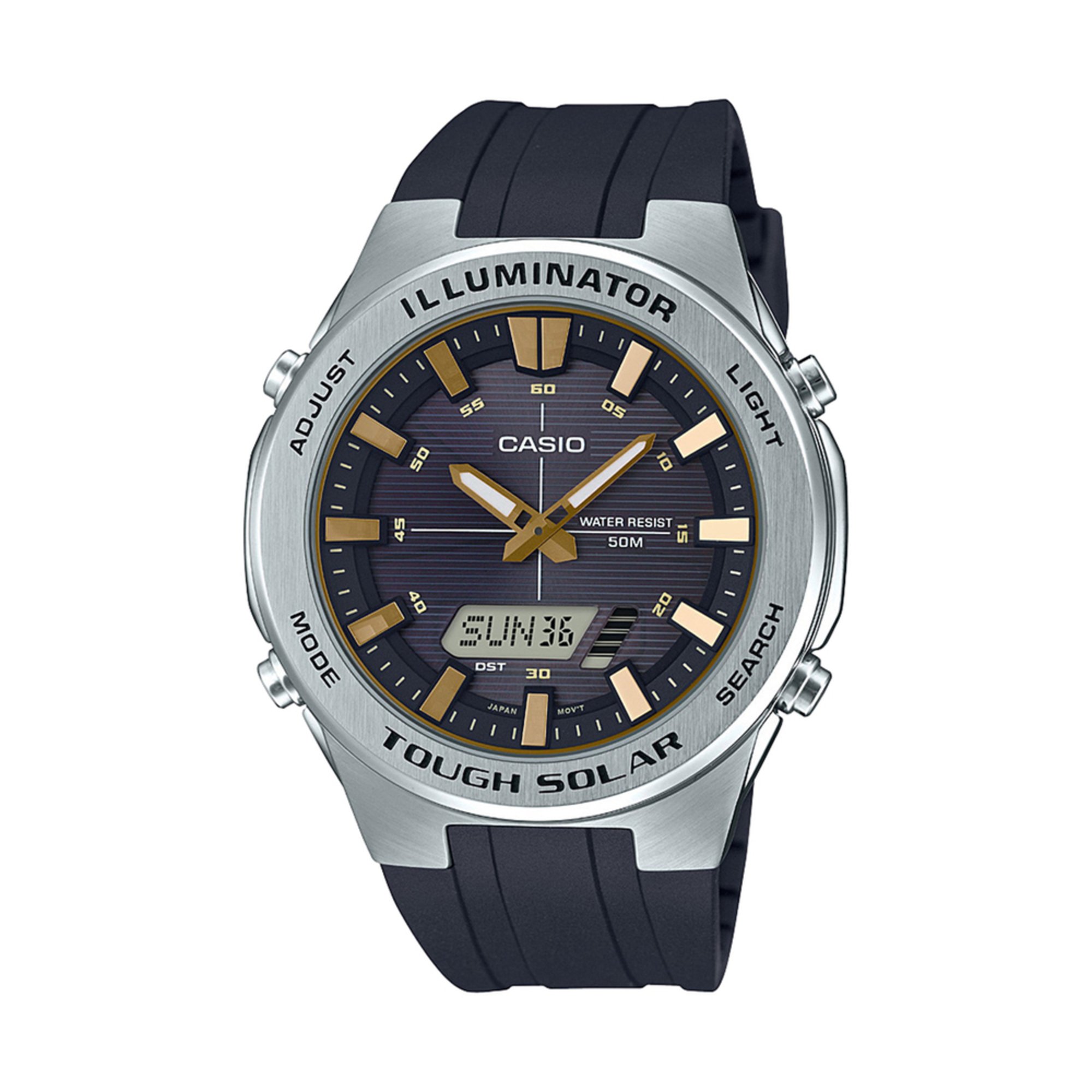 casio small black watch