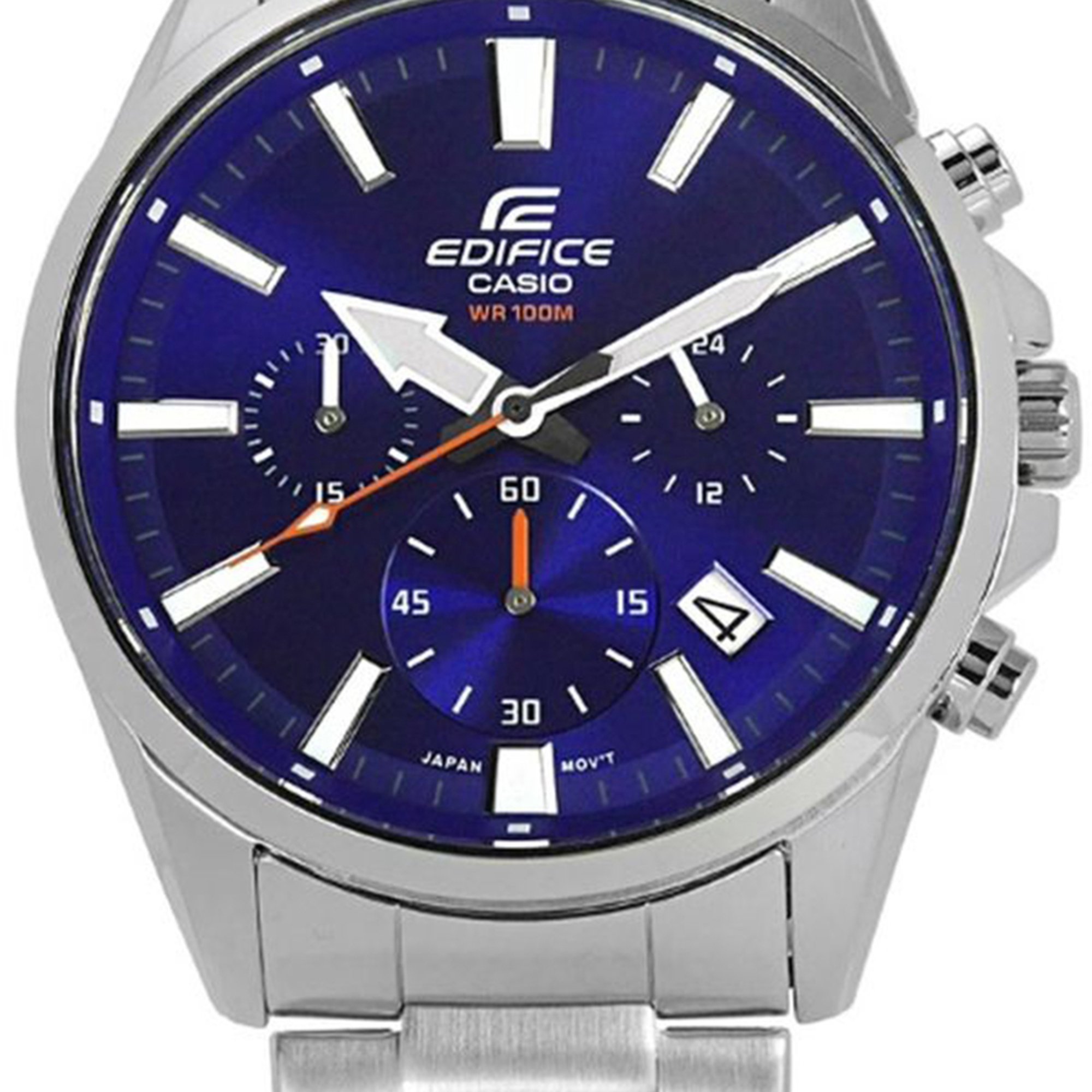 casio blue dial watch
