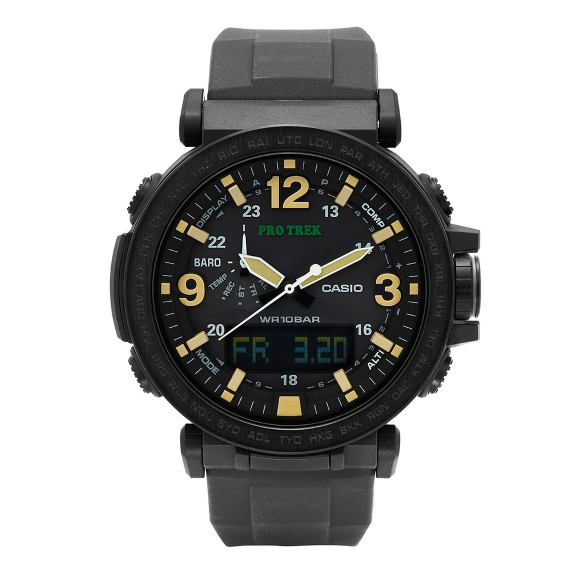 casio small black watch
