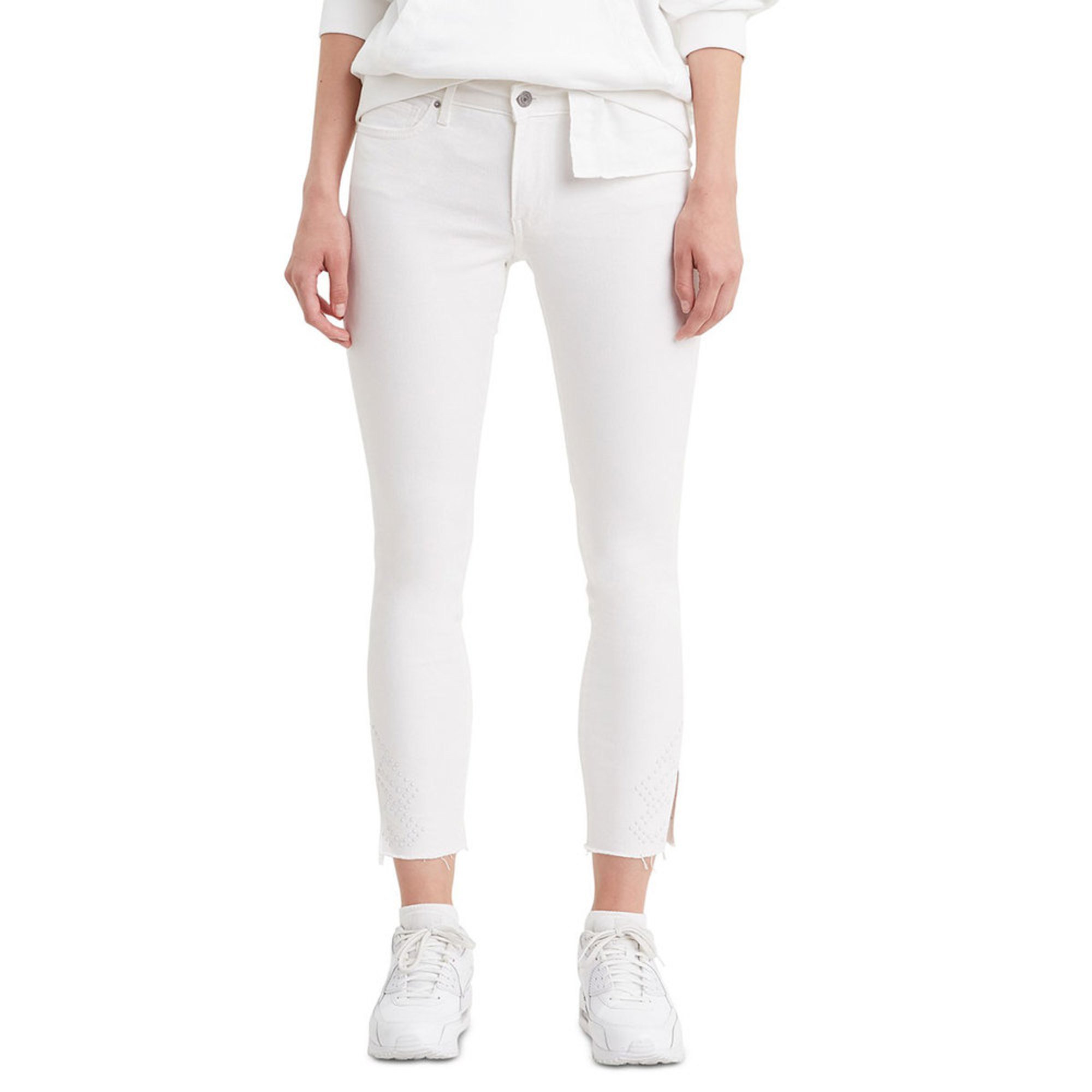 711 skinny studded ankle jeans