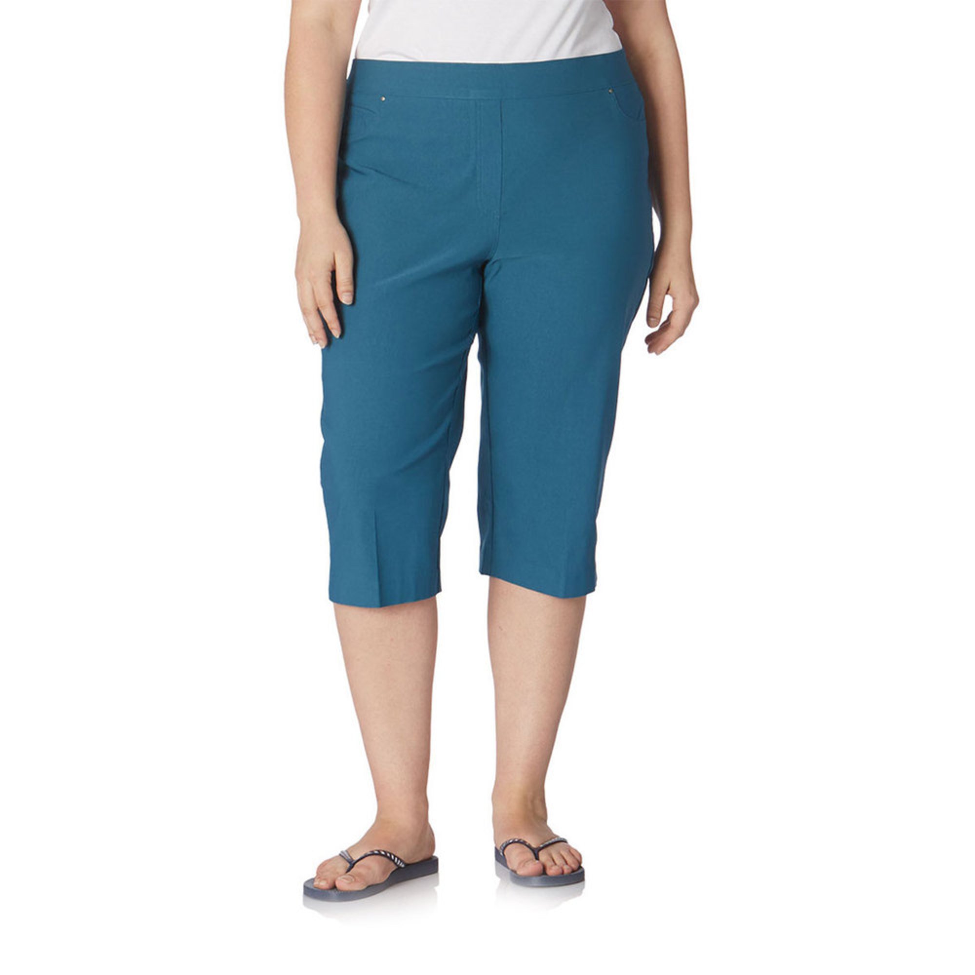 Yarn & Sea Women's Marley Luxe Pull- On Capri Pants | Casual & Dress ...