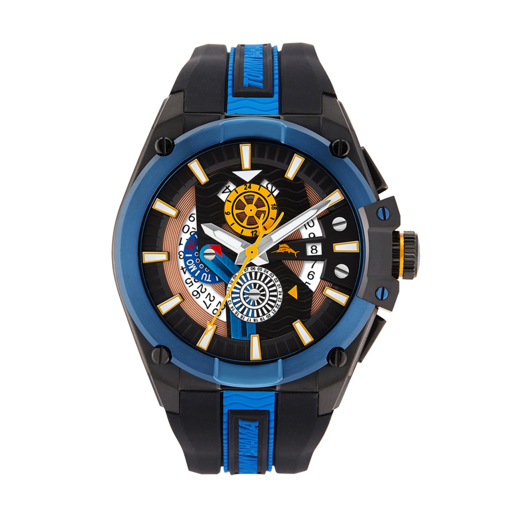 Tommy Bahama Men's Barracuda Bay Dual Time Sport Watch, 48.5mm Men's