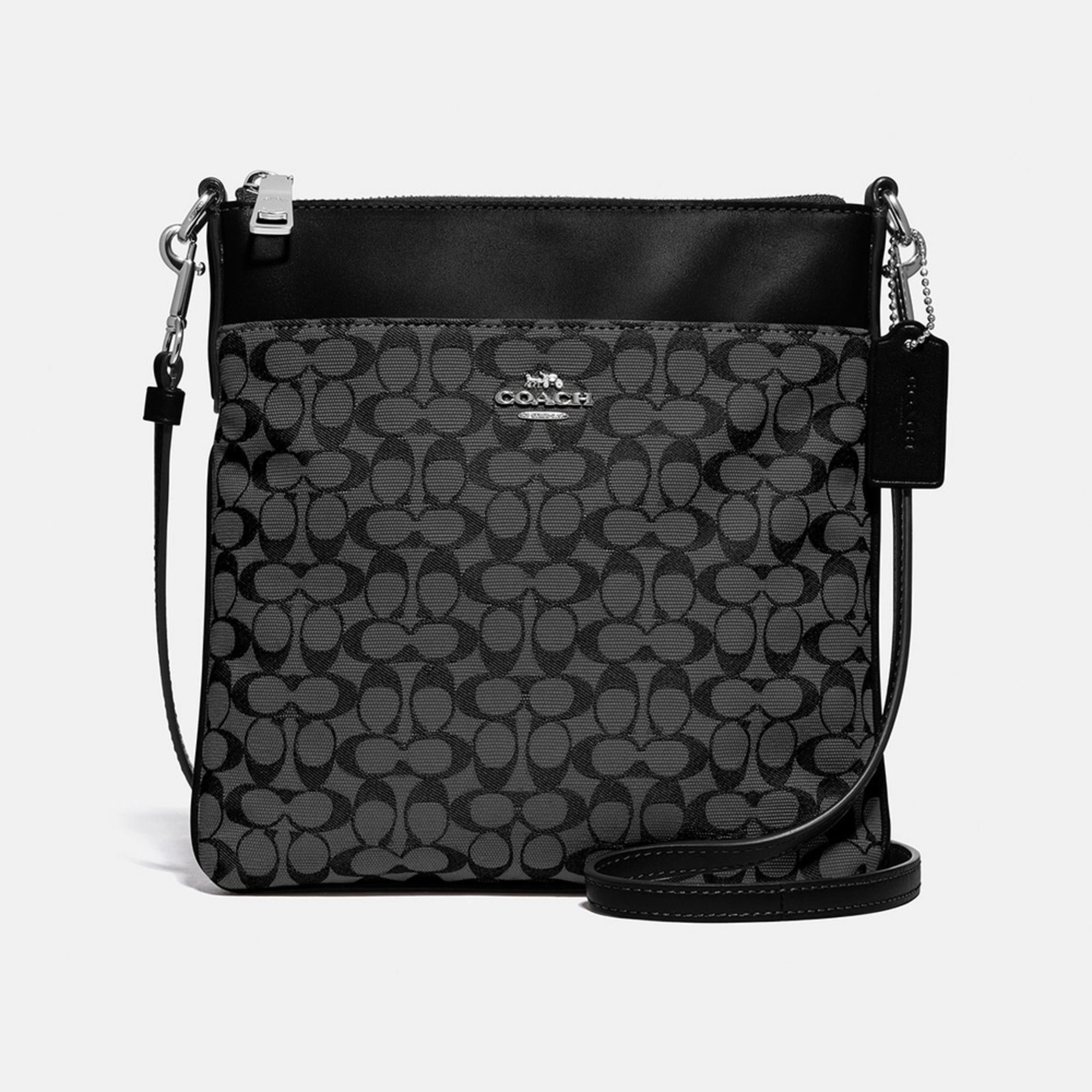 Coach Signature Jacquard Kitt | Crossbody & Messenger Bags | Accessories - Shop Your Navy ...