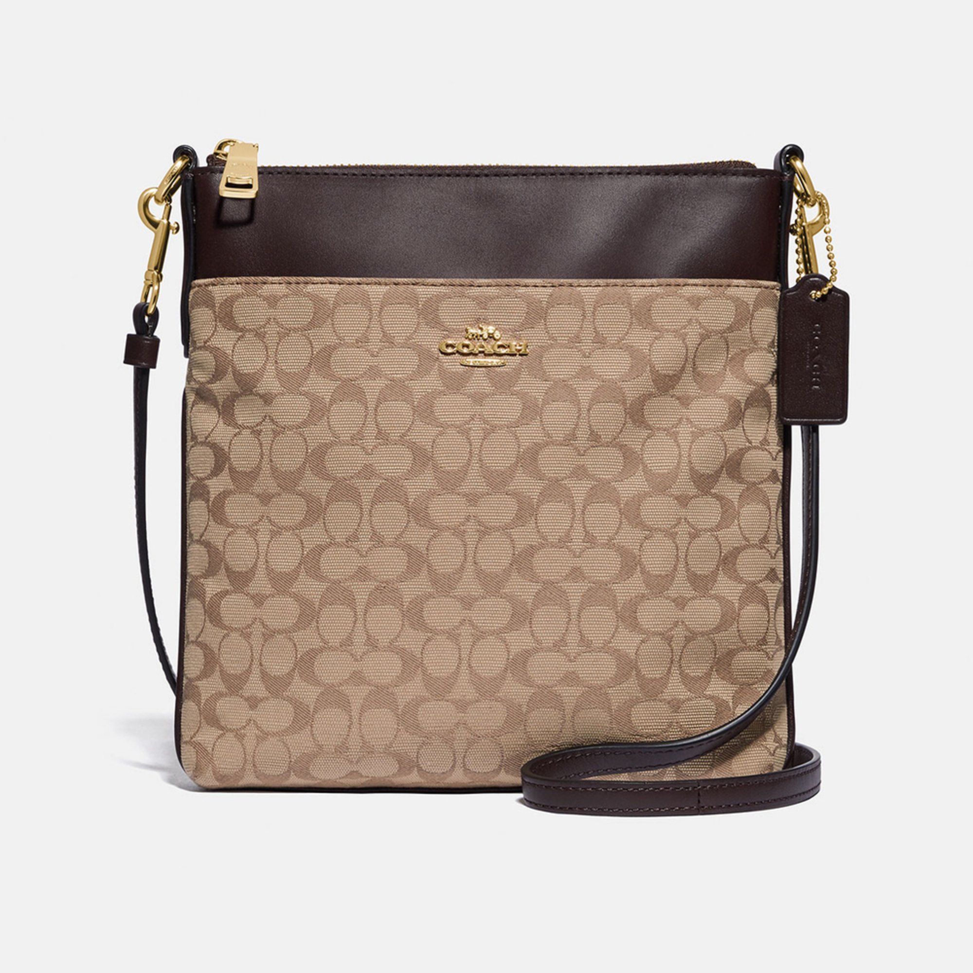 Coach Signature Jacquard Kitt Crossbody & Messenger Bags